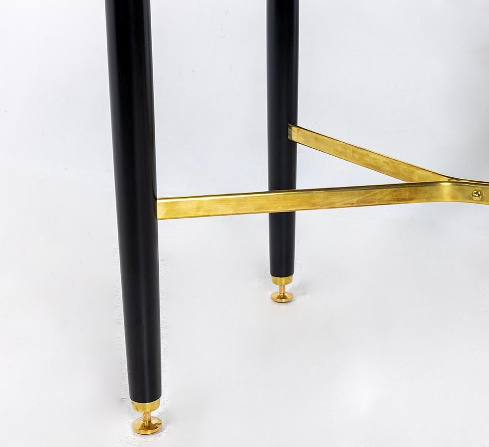 Inglese Tavolo console da scrivania G-Plan, nero, ottone, Tola, metà del secolo scorso in vendita