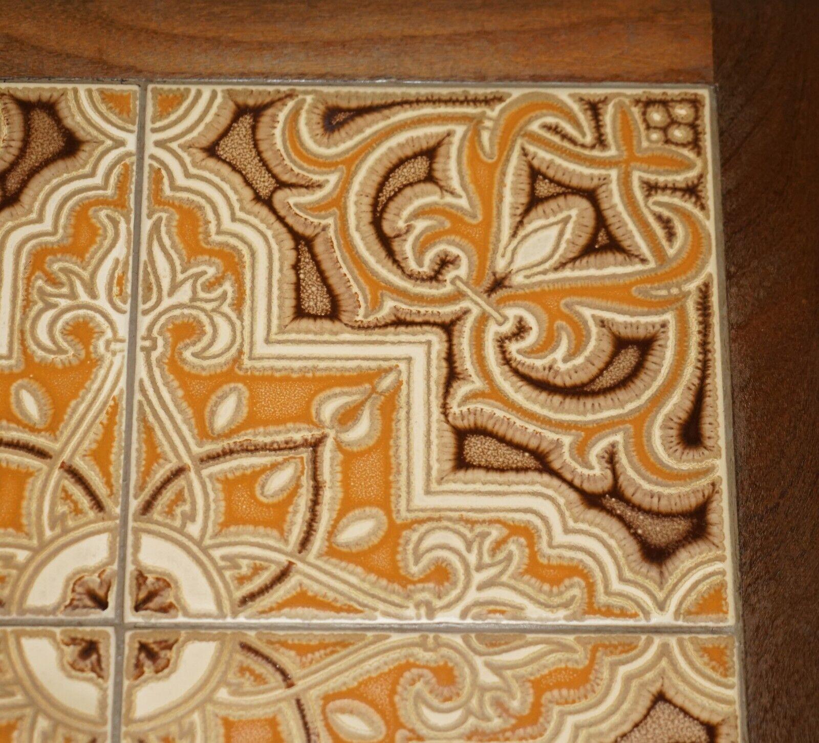 Mid-Century Modern G Plan Fresco Teak Tile Top Side End Nest of Tables 6