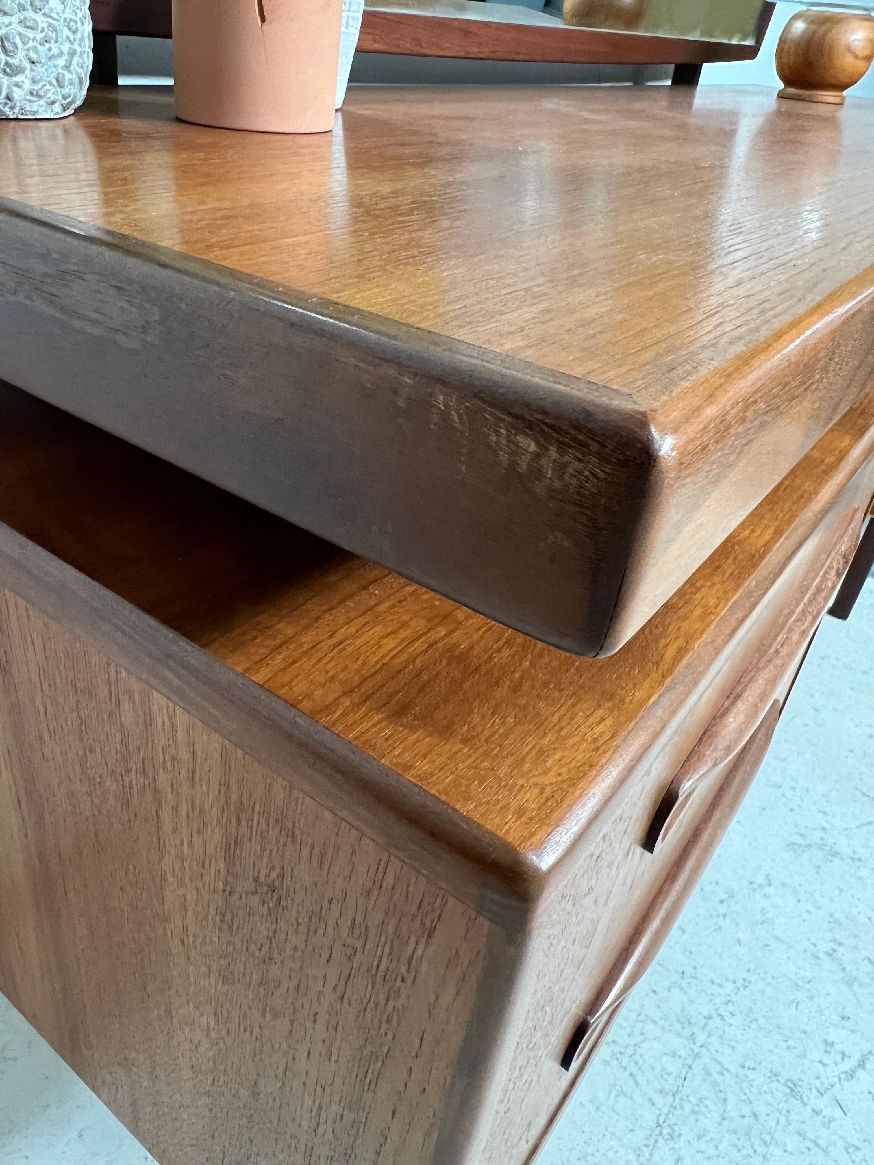 Mid Century Modern G Plan Fresco Teak Vanity With Stool 6