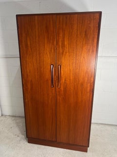 Mid Century Modern G Plan Fresco Teak Wardrobe Armoire