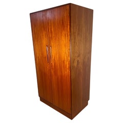 Vintage Mid Century Modern G Plan Fresco Teak Wardrobe Armoire