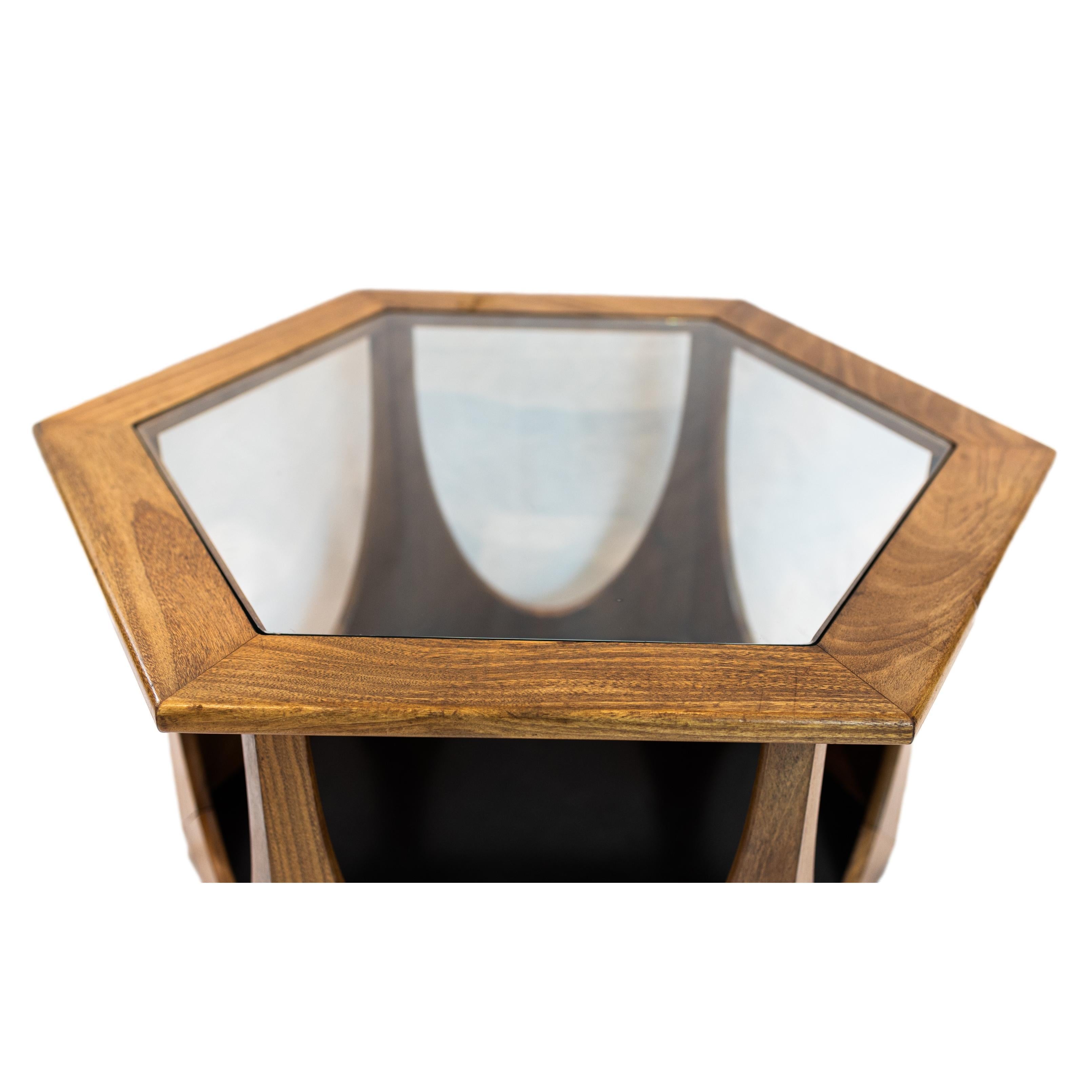 Mid-Century Modern G-Plan Hexagonal Coffee/Side Table, Teak, English, ca. 1960s 6