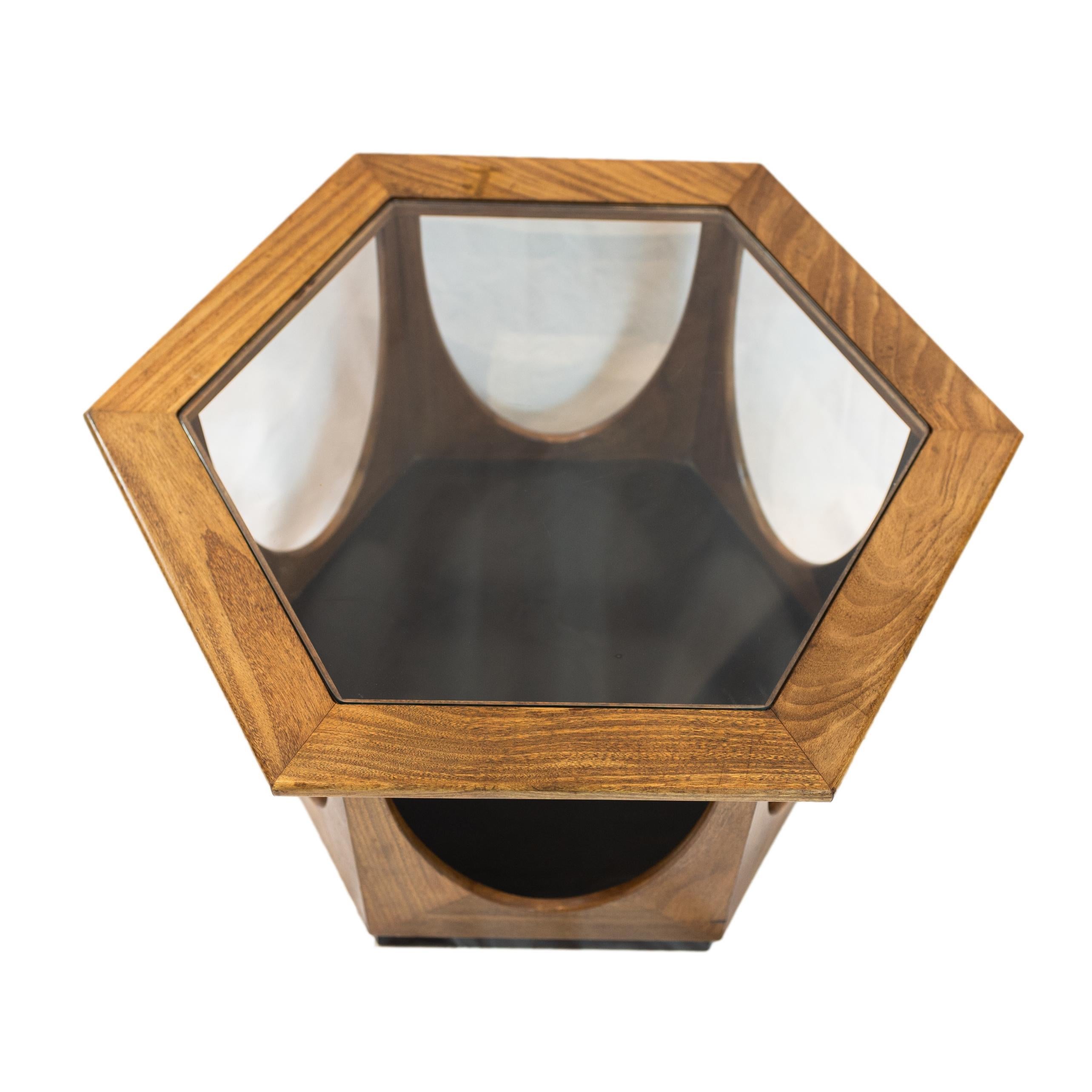 Mid-Century Modern G-Plan Hexagonal Coffee/Side Table, Teak, English, ca. 1960s 1