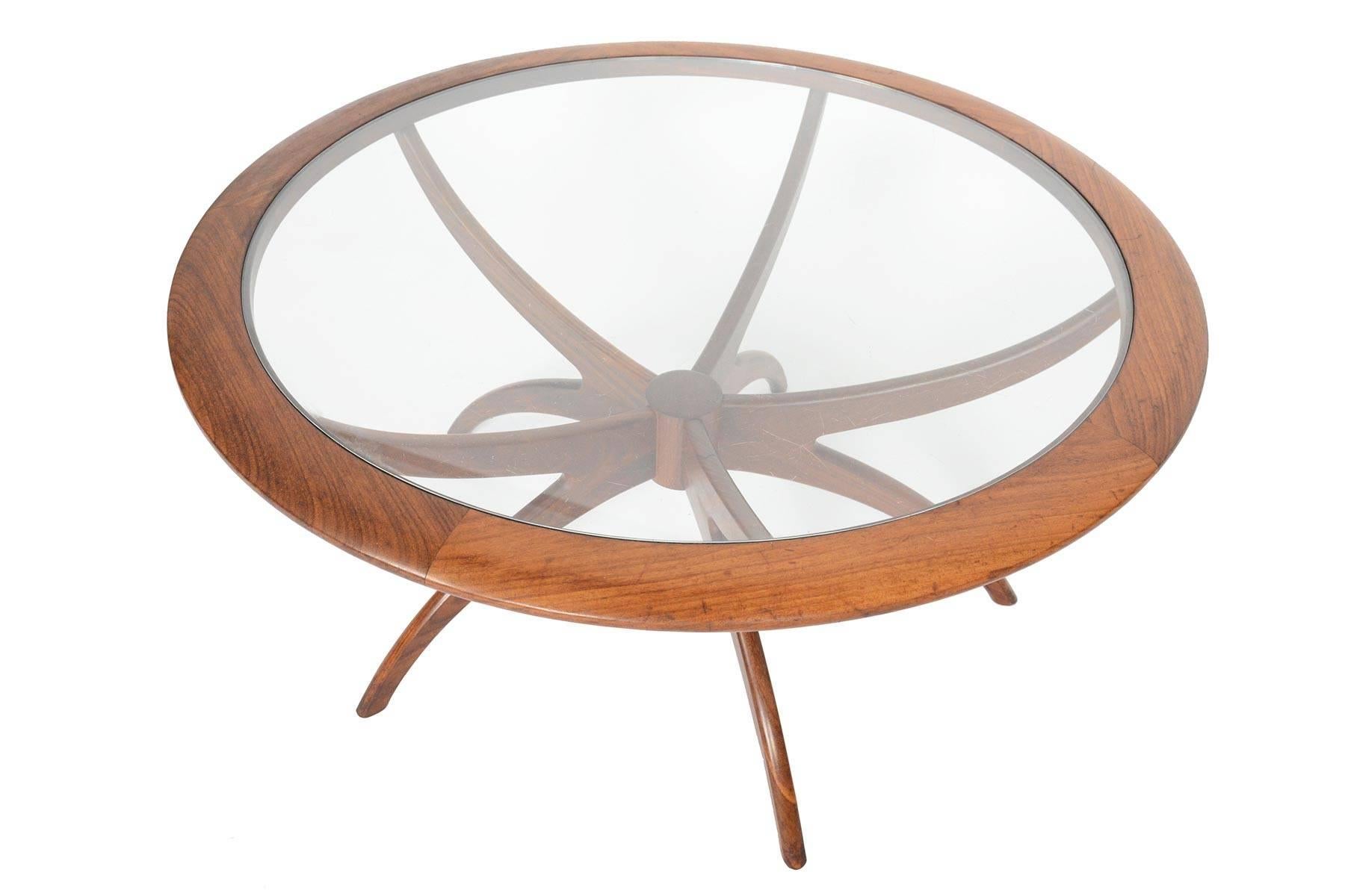 20th Century Mid-Century Modern G Plan Spider Teak and Glass Coffee Table