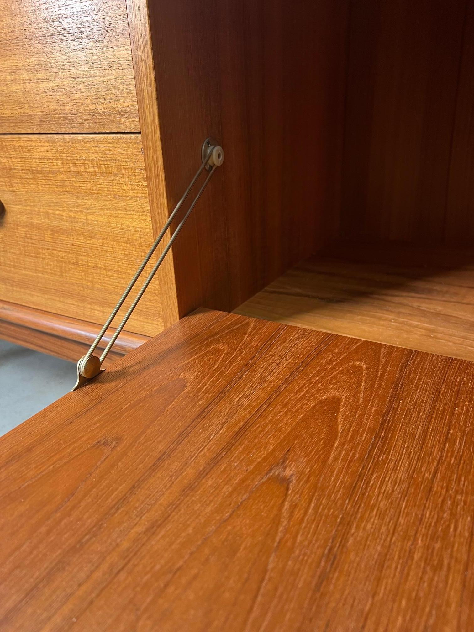 Mid Century Modern G Plan Teak Highboard Buffet With Secretary Or Bar 3