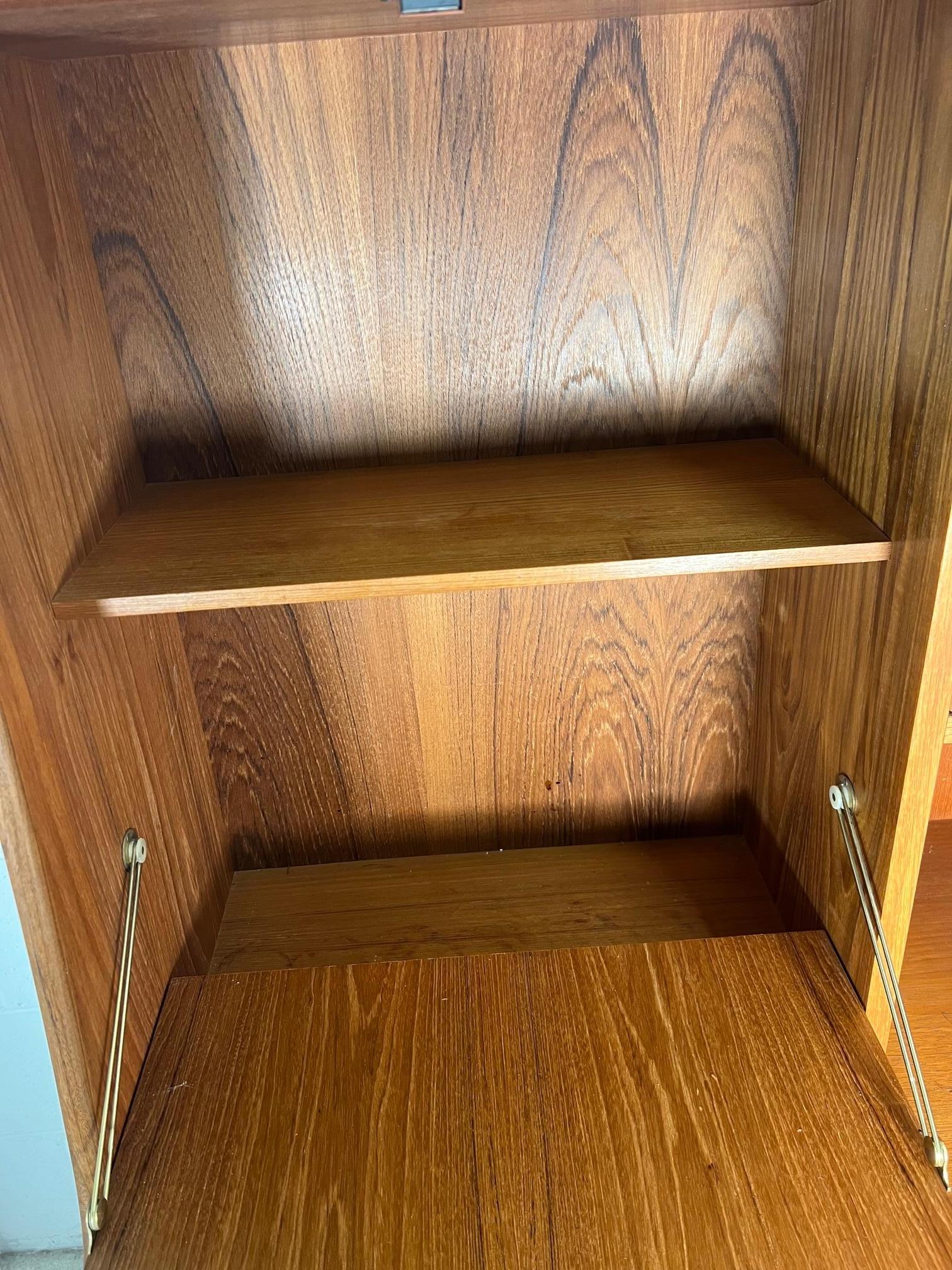 Mid Century Modern G Plan Teak Highboard Buffet With Secretary Or Bar 4