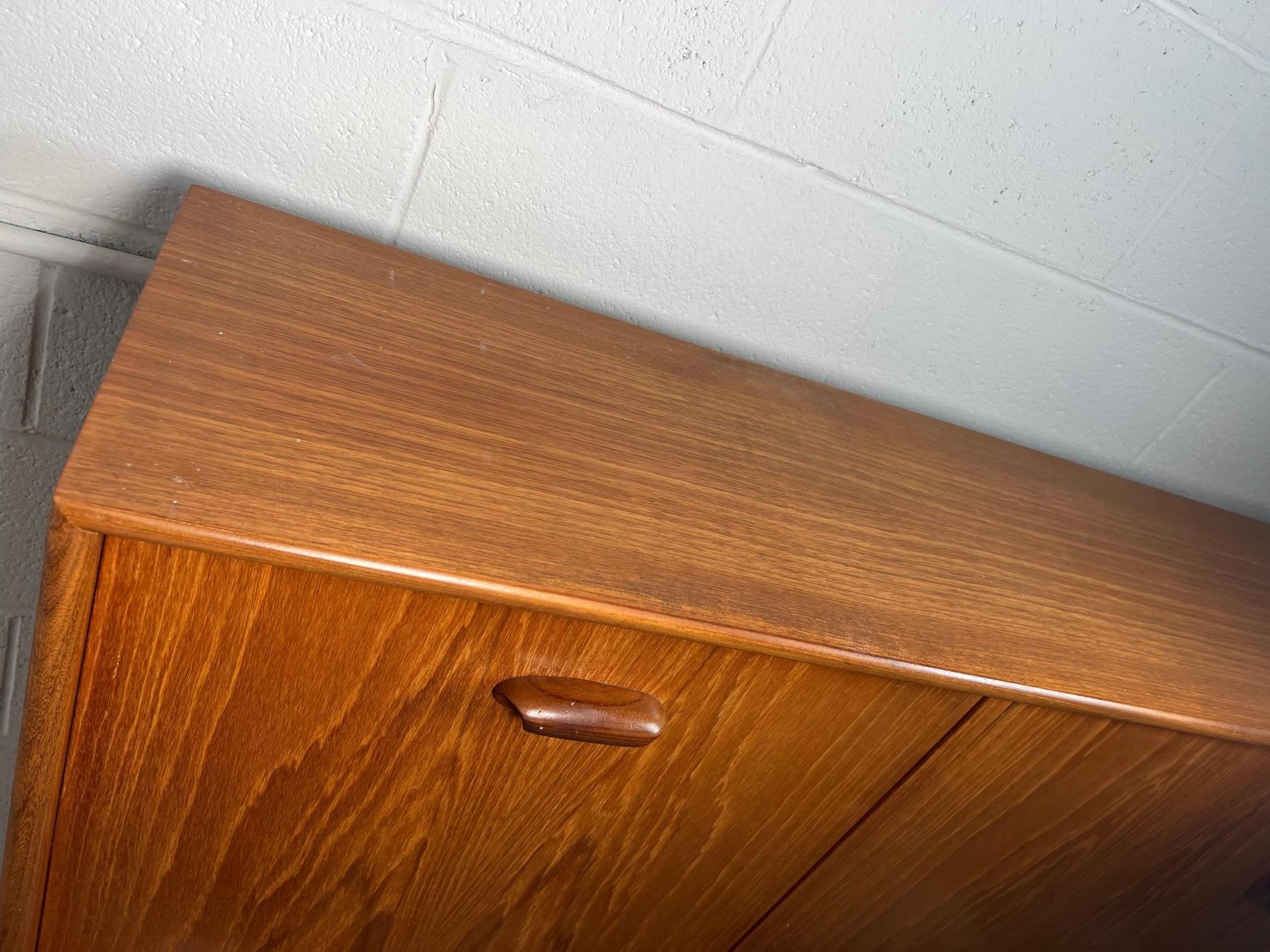 Mid Century Modern G Plan Teak Highboard Buffet With Secretary Or Bar 9
