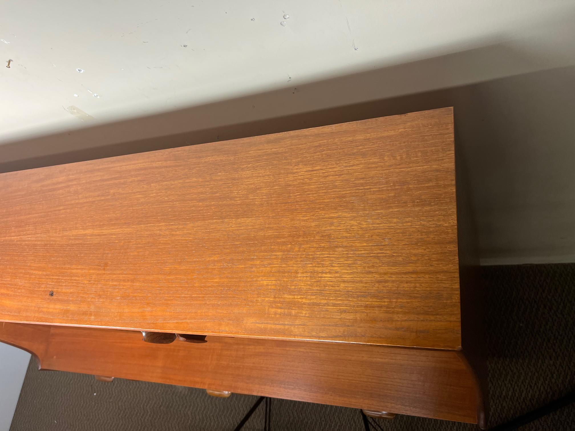 Mid-Century Modern G Plan Teak Highboard Buffet with Secretary or Bar 12