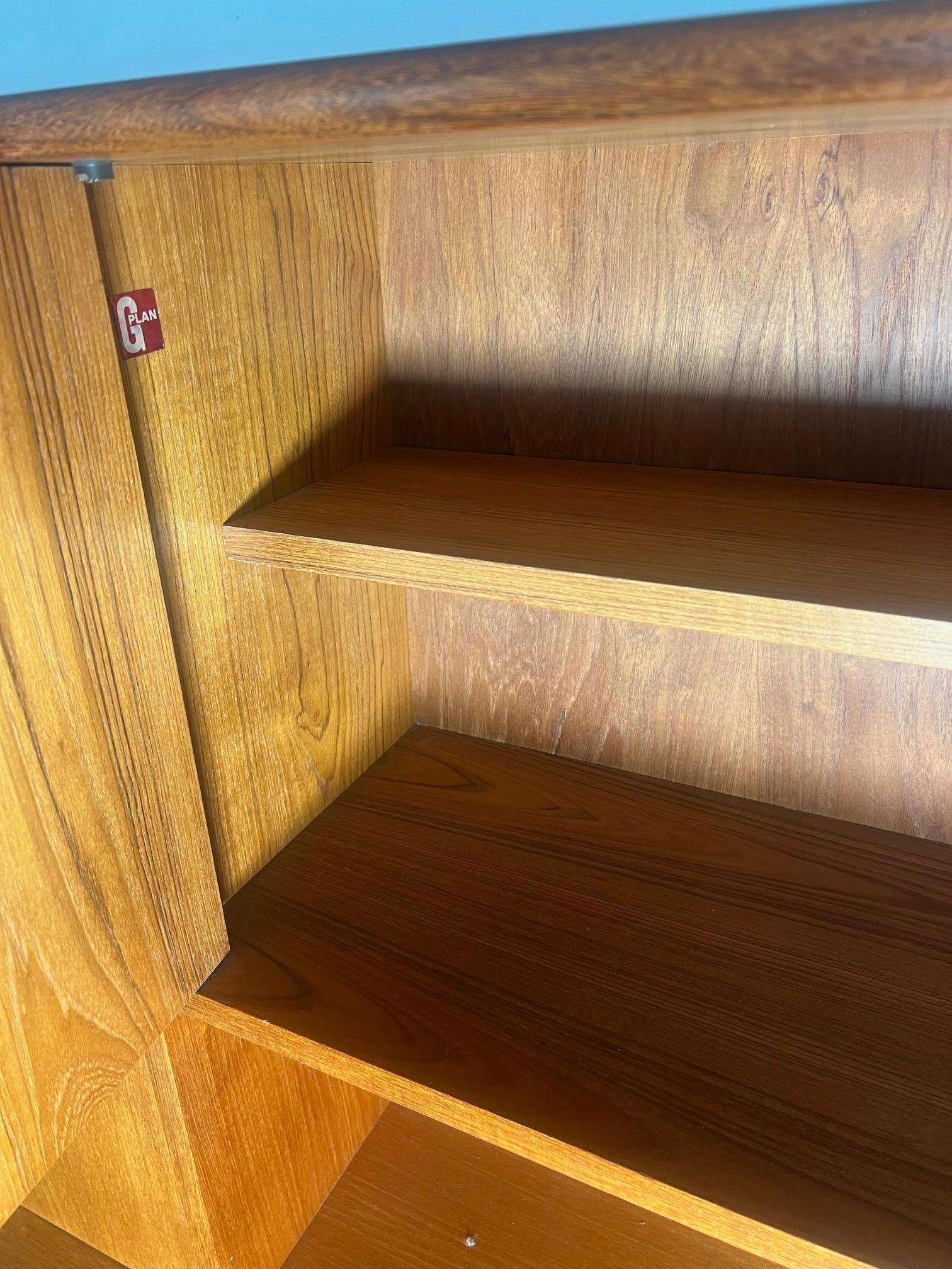 Mid-Century Modern Mid Century Modern G Plan Teak Highboard Buffet With Secretary Or Bar