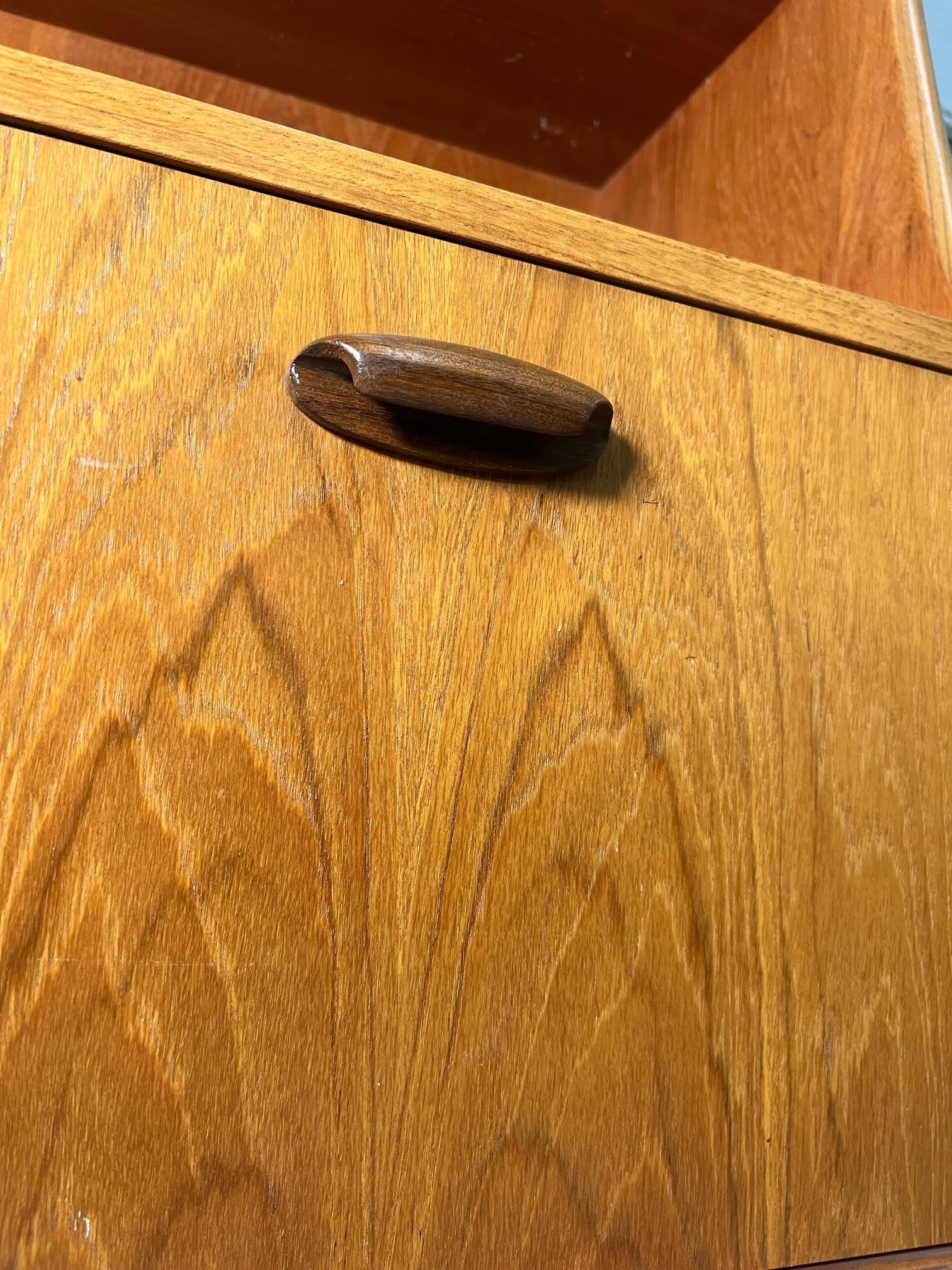 Mid Century Modern G Plan Teak Highboard Buffet With Secretary Or Bar 1
