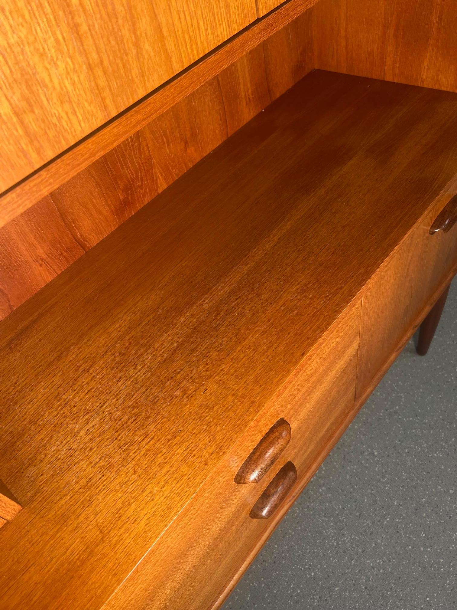 Mid Century Modern G Plan Teak Highboard Buffet With Secretary Or Bar 1