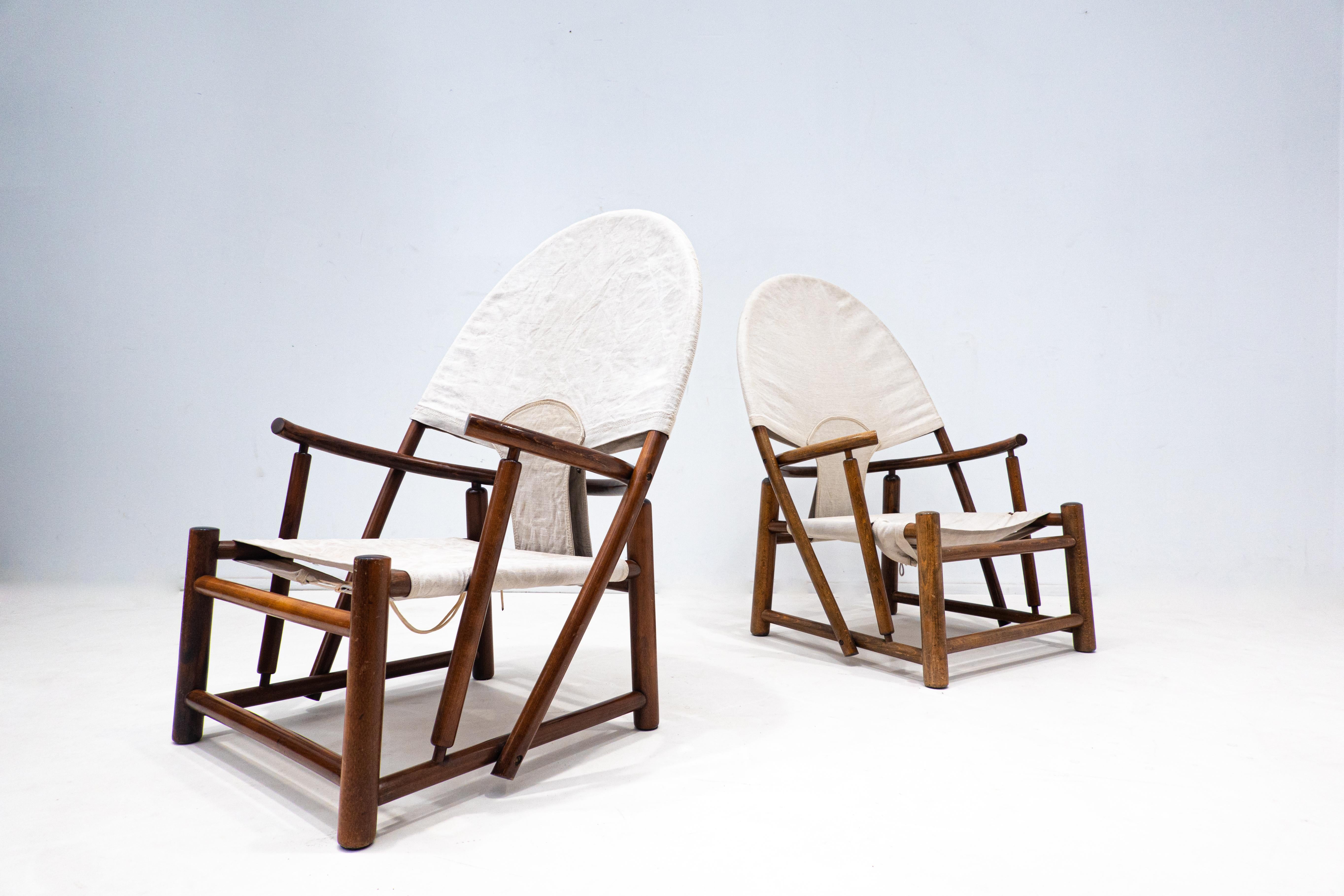 Italian Mid-Century Modern G23 Hoop Armchair by Piero Palange & Werther Toffoloni, 1970s