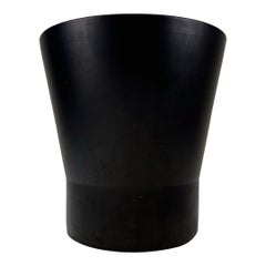 Mid-Century Modern Gainey Keramik Pflanzgefäß in Mattschwarz (Größe XL)