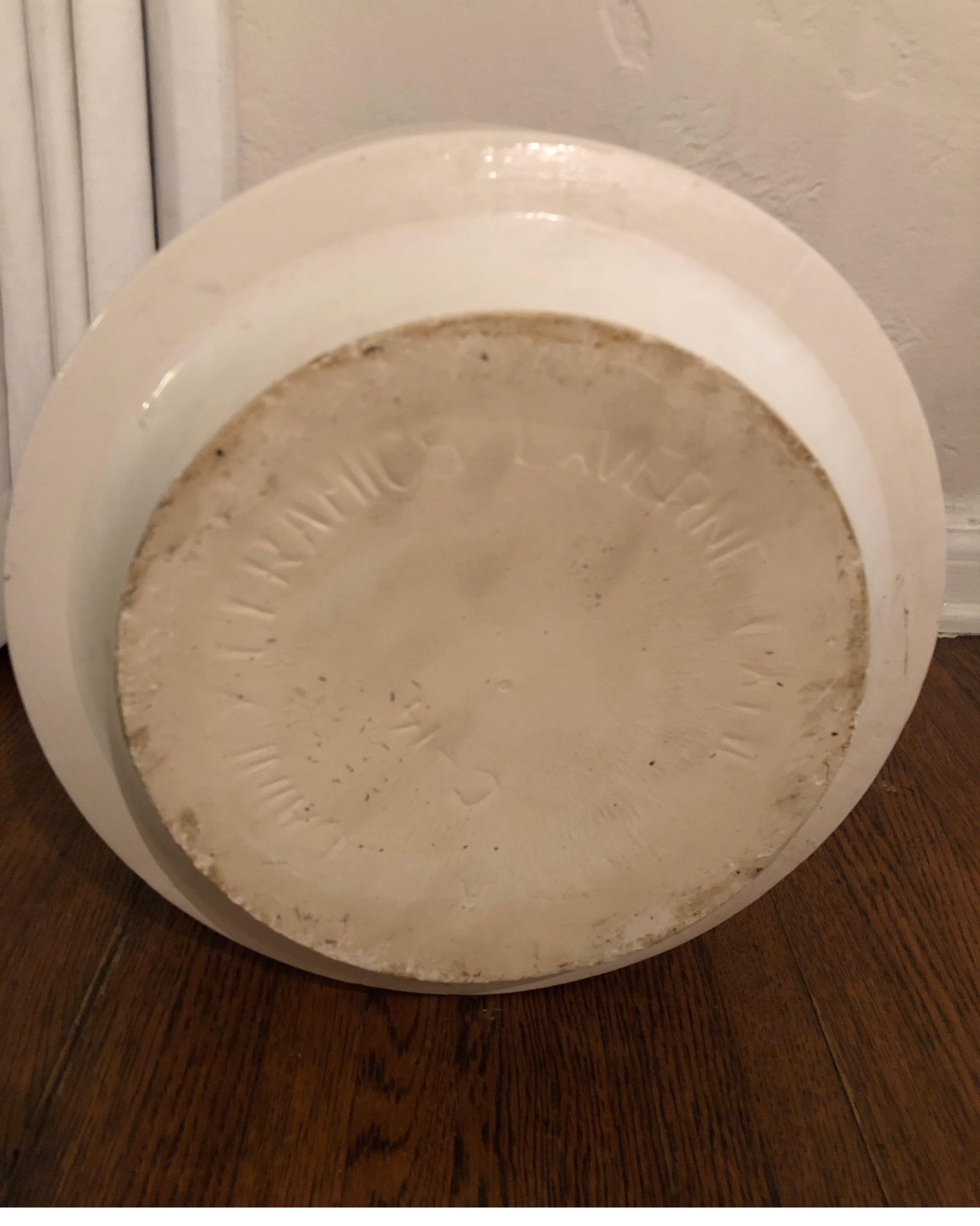 Mid-Century Modern Gainey Pottery, White Made in California 1