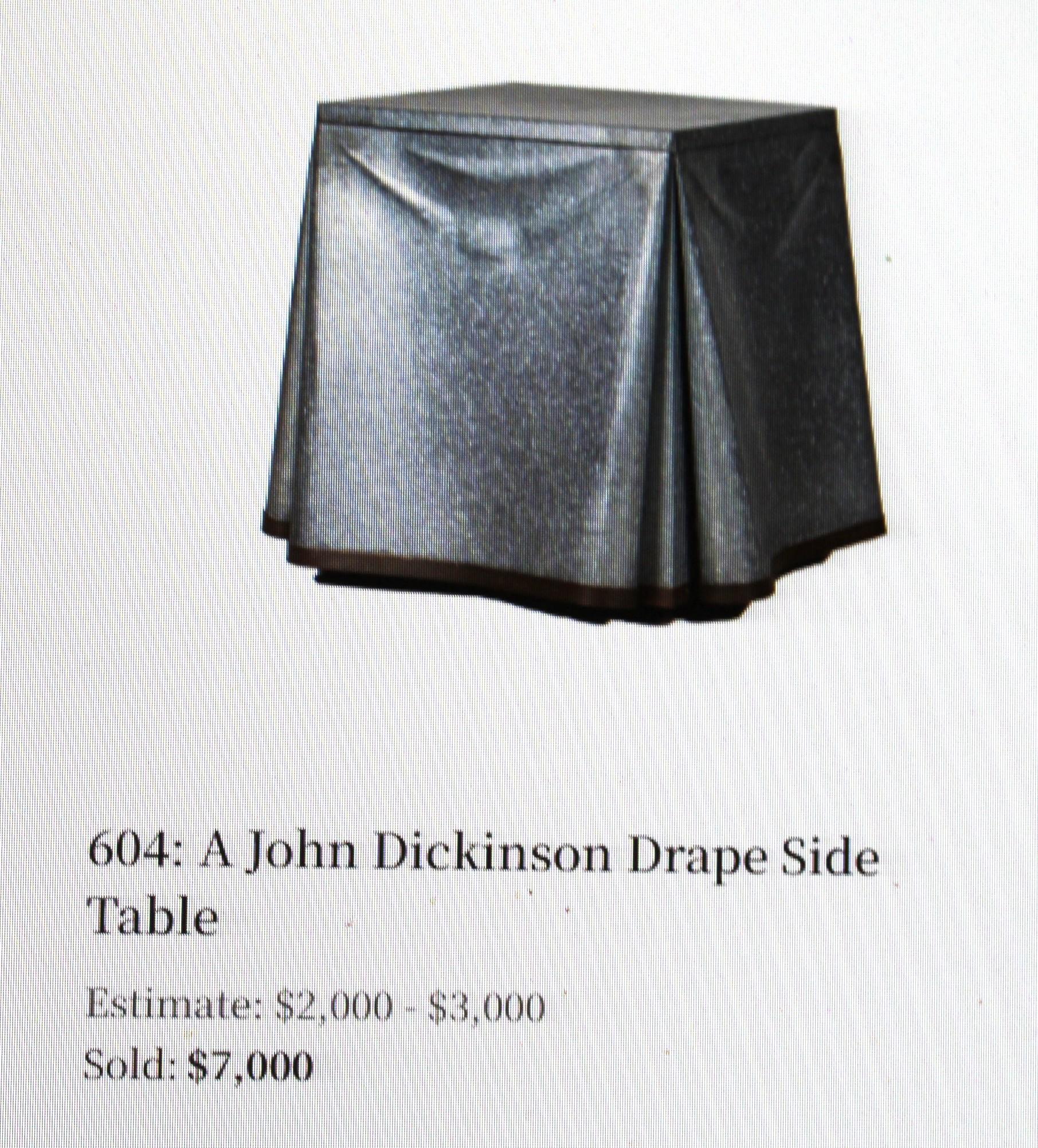 Mid-Century Modern Galvanized Side Table style of J Dickinson For Sale 2