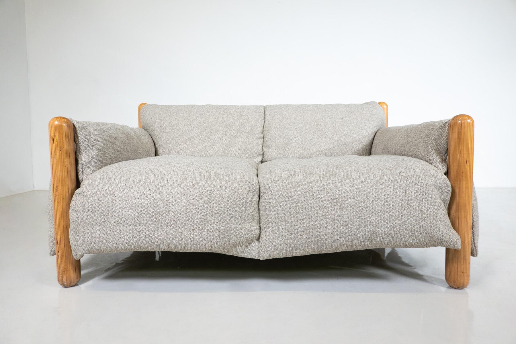 Mid-Century Modern Gambadilegno Sofa by Enzo Mari for Driade, Italy, 1974 In Good Condition For Sale In Brussels, BE