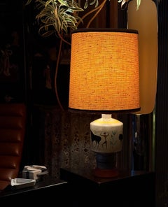 Lampada in ceramica in stile Gambone, Mid-Century Modern, Italia, CIRCA 1960