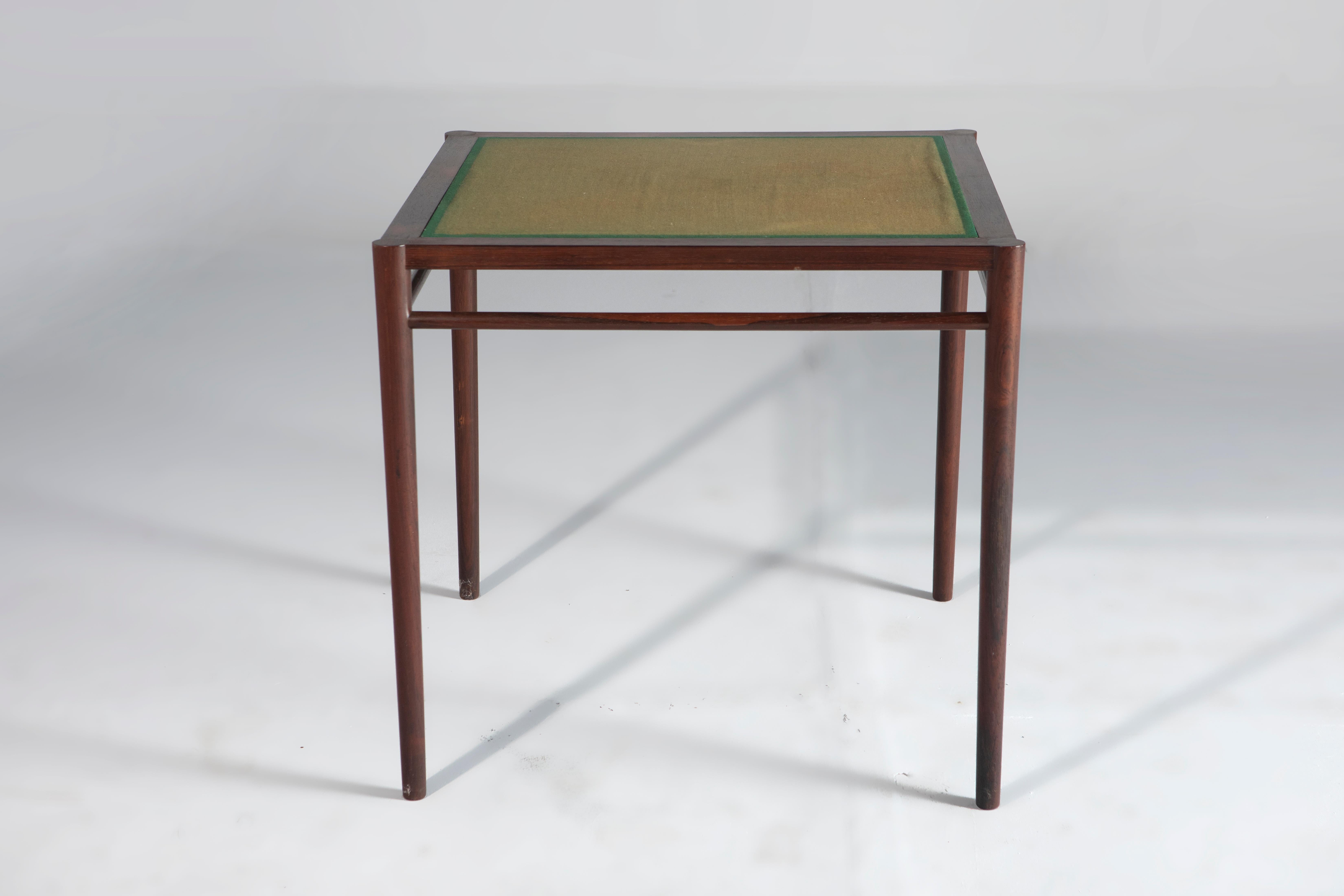 Varnished Mid-Century Modern Game Table by Mobília Contemporânea, 1960s For Sale