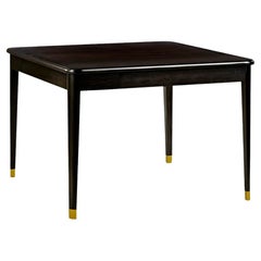 Mid Century Modern Game Table in Espresso Finish