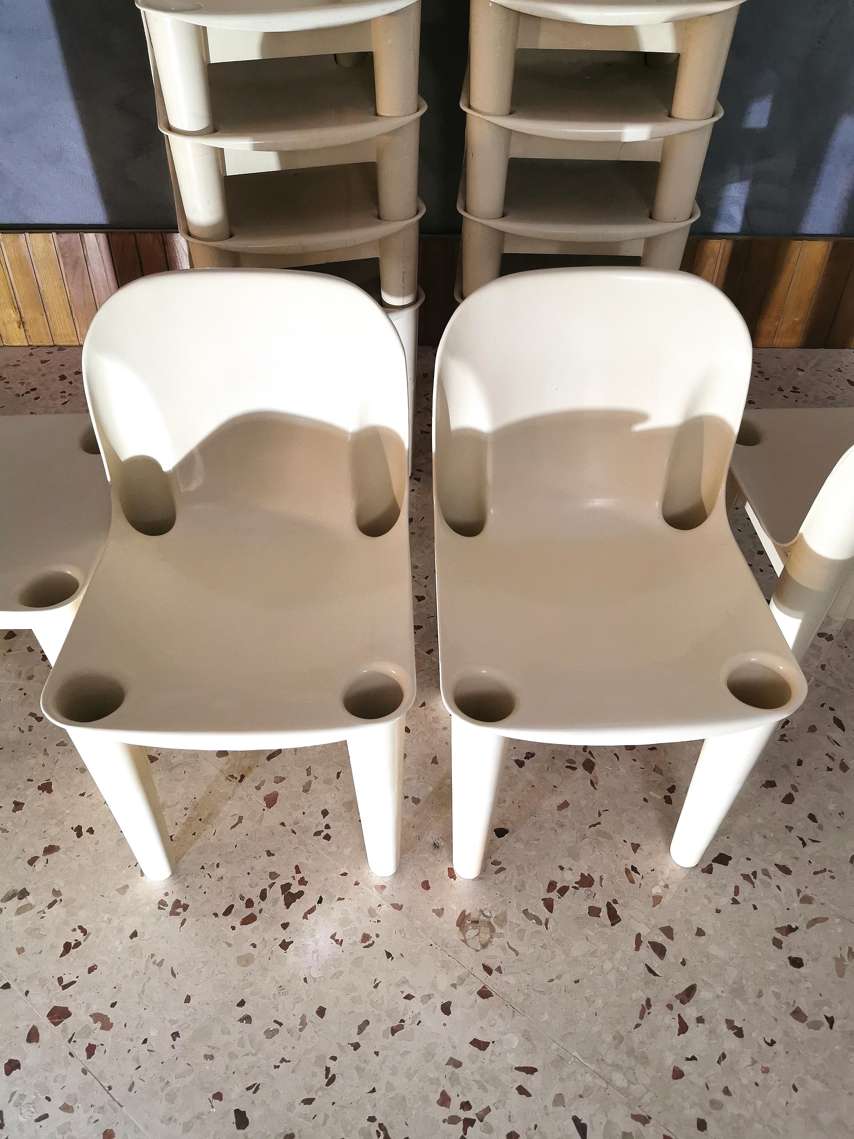 Mid-Century Modern Garden Chairs by Casa 70 Dalvera in Plastic, Italy, 1970s 2