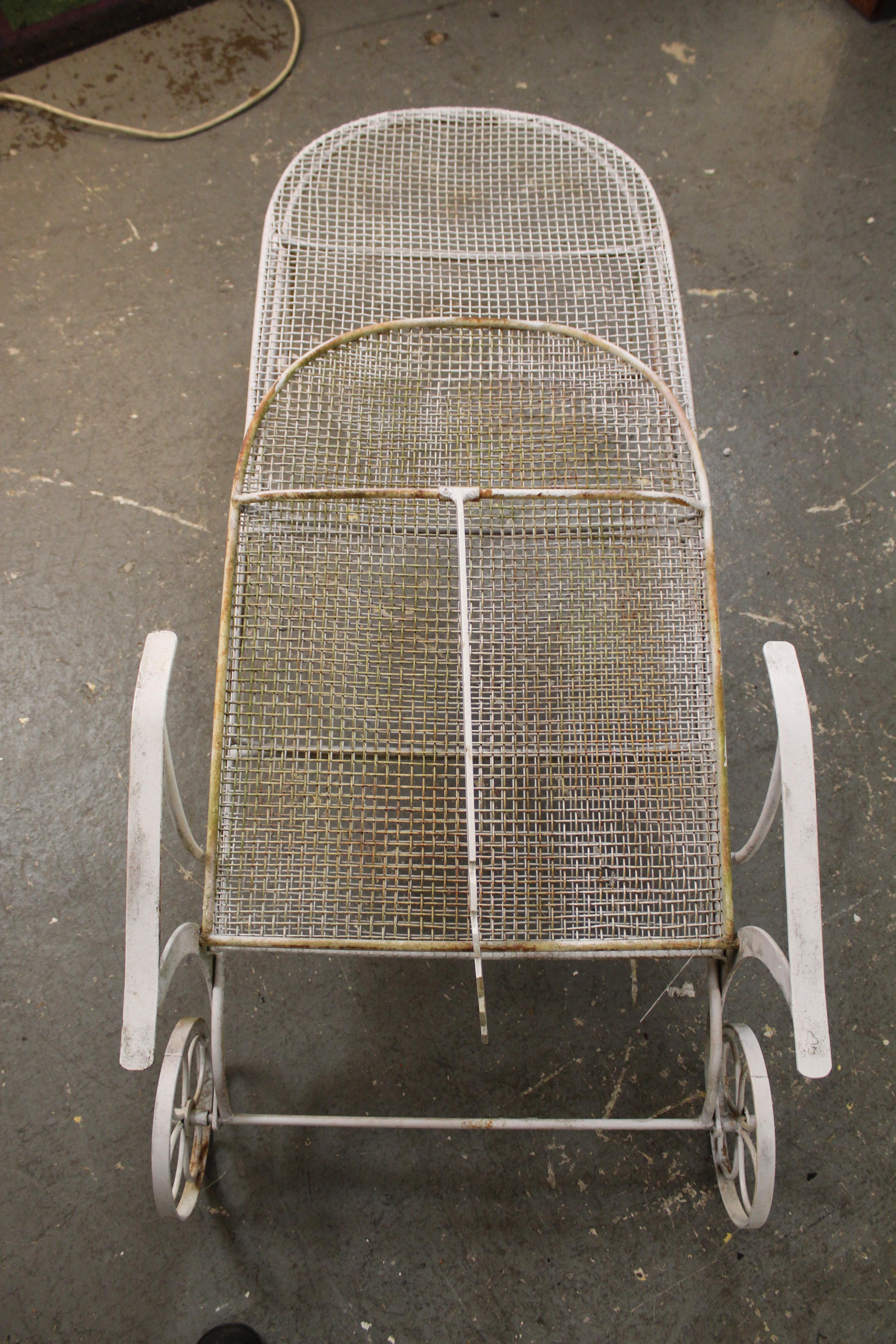 Sillón de jardín moderno de mediados de siglo de Russell Woodard 1