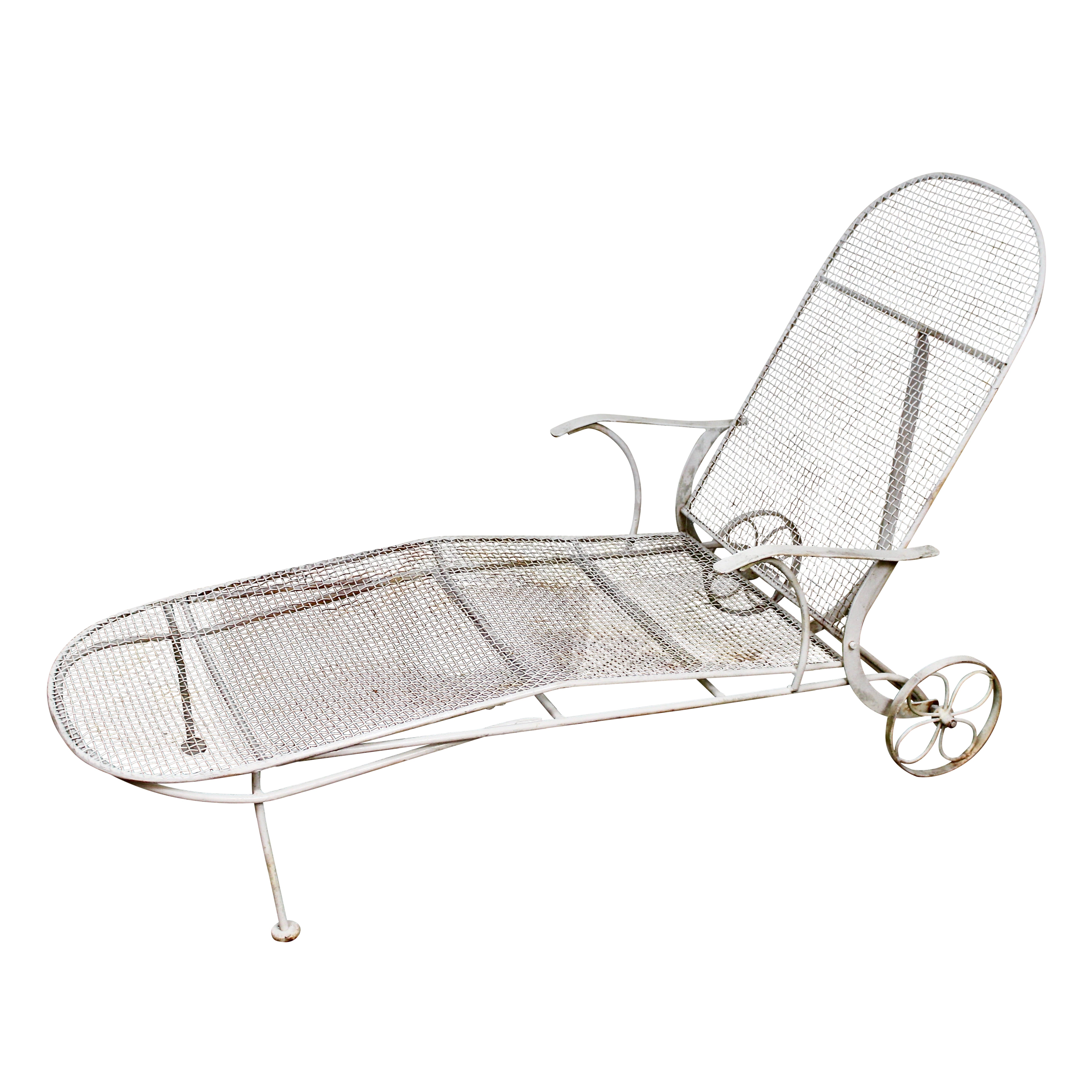 Chaise da giardino moderna di metà secolo di Russell Woodard