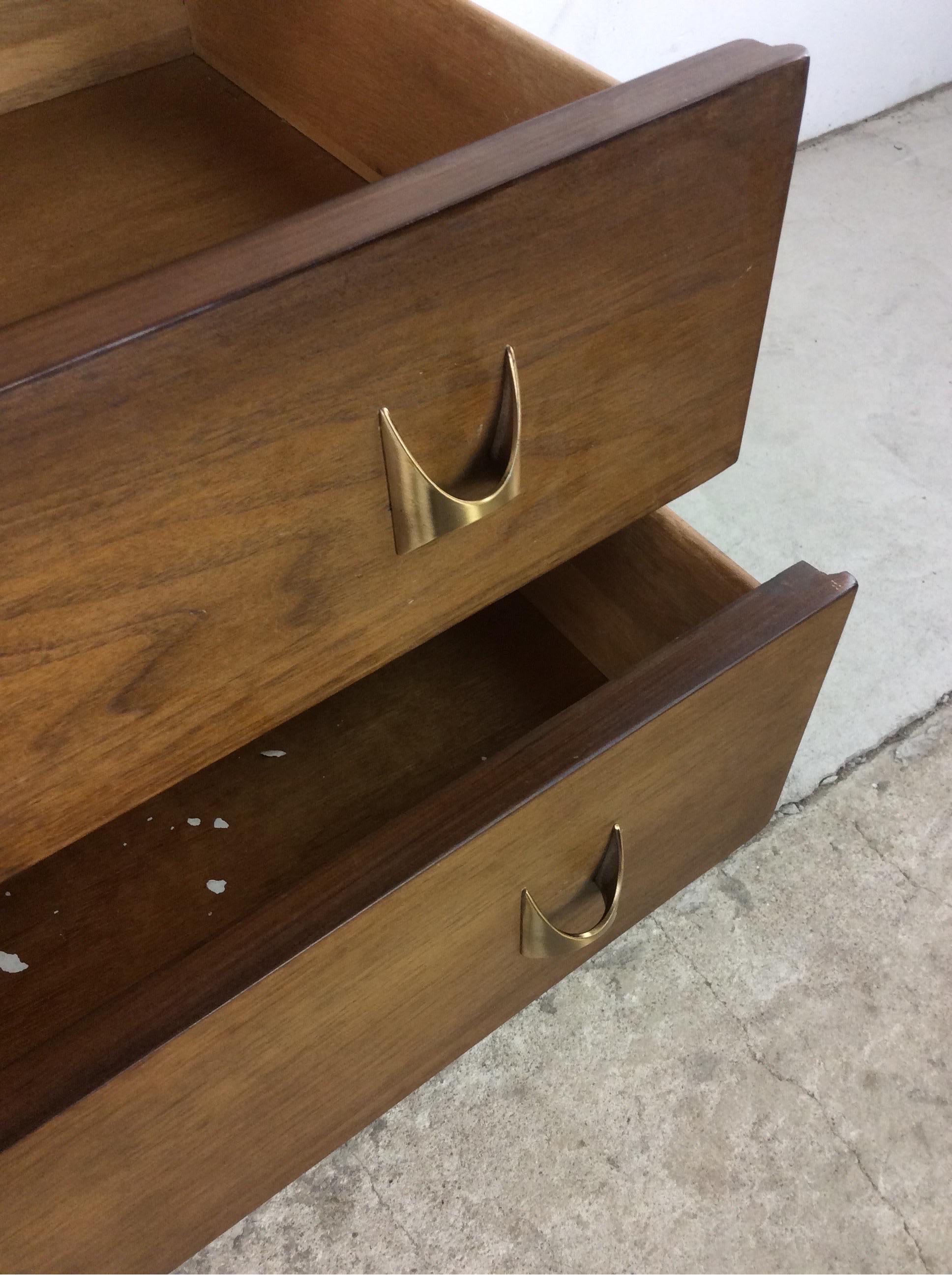 Walnut Mid-Century Modern Gentleman’s Chest by Broyhill Brasilia