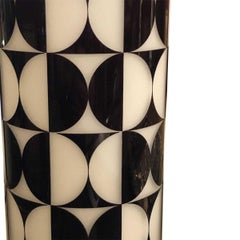 Mid-Century Modern Geometric Cylindrical Vase