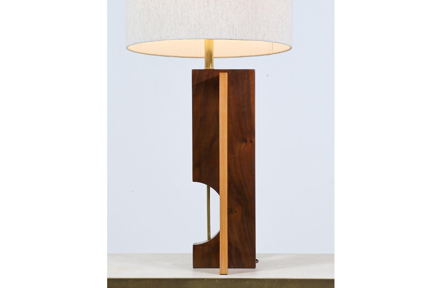 Mid-Century Modern Geometric Form Table Lamp 1