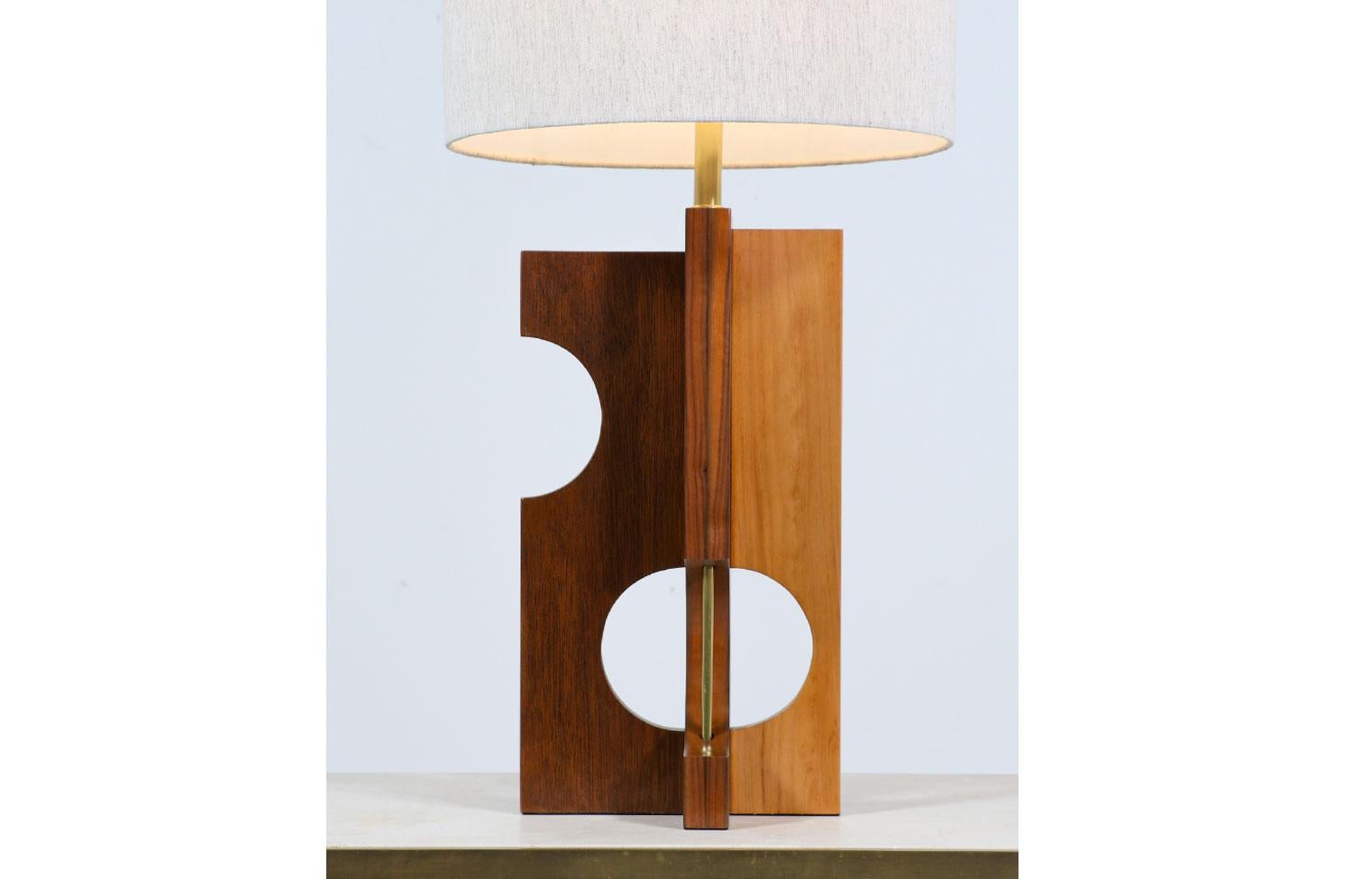 Mid-Century Modern Geometric Form Table Lamp 2