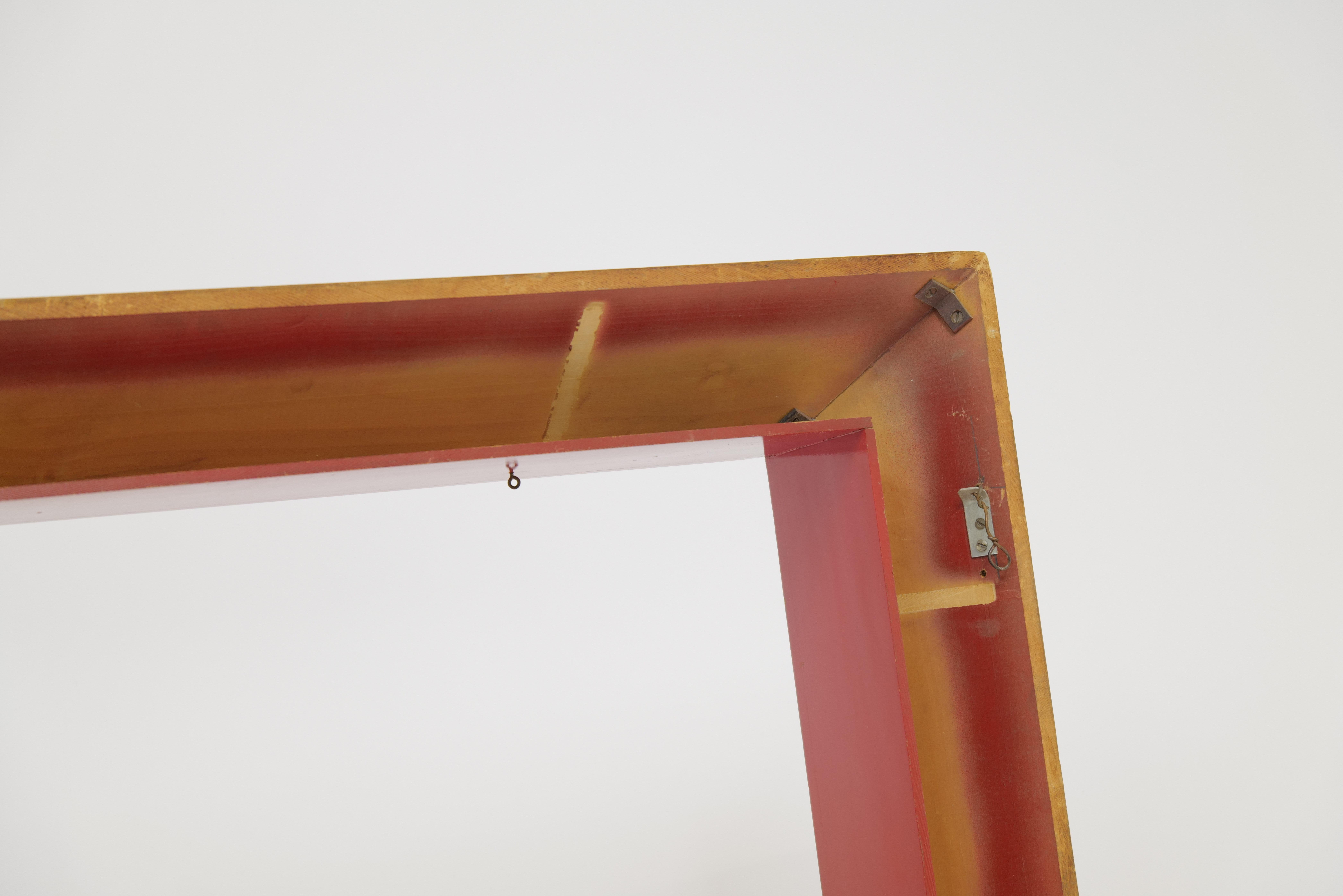 Mid-Century Modern Geometric Shadow Box Wall Shelf For Sale 6