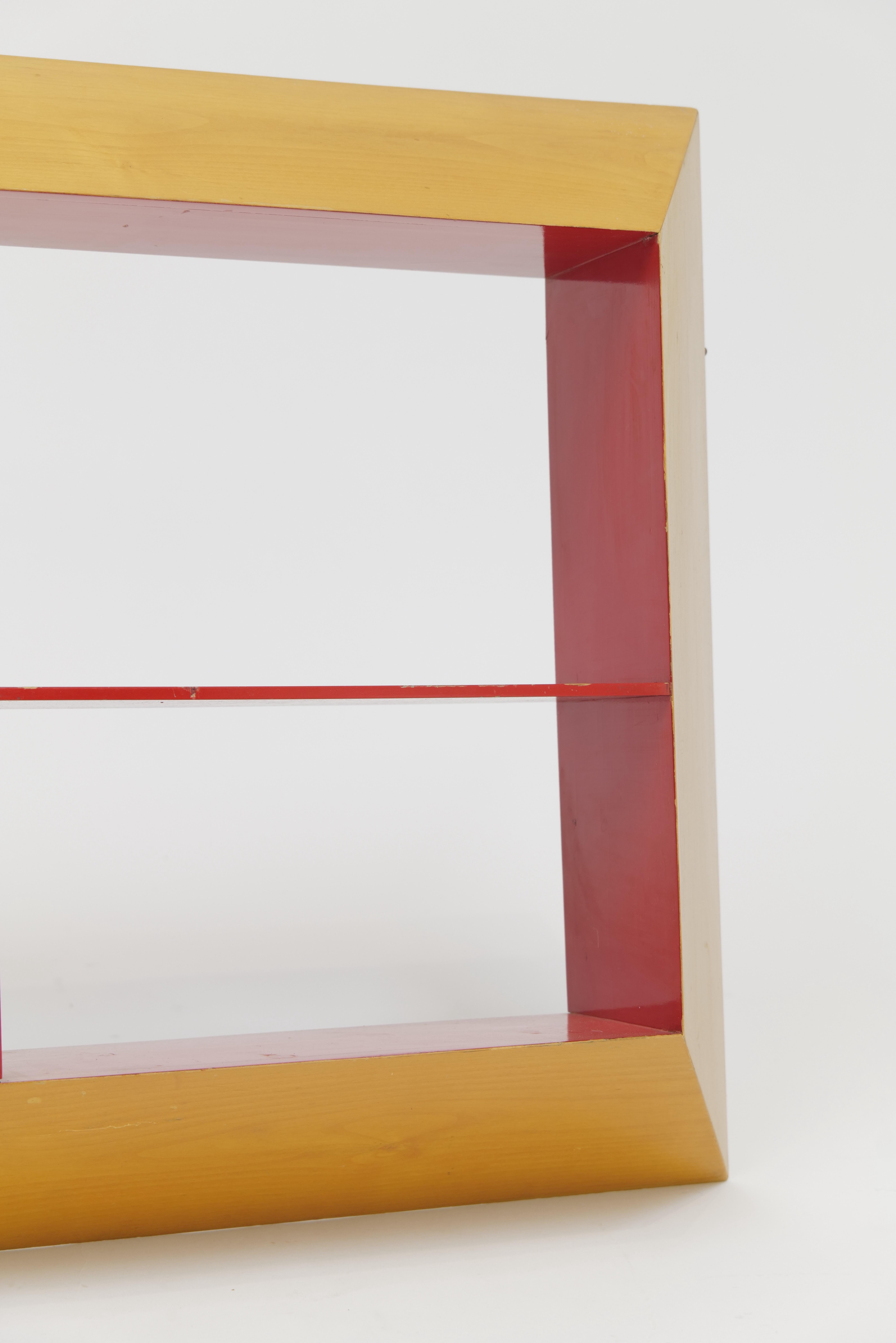Mid-Century Modern Geometric Shadow Box Wall Shelf For Sale 3