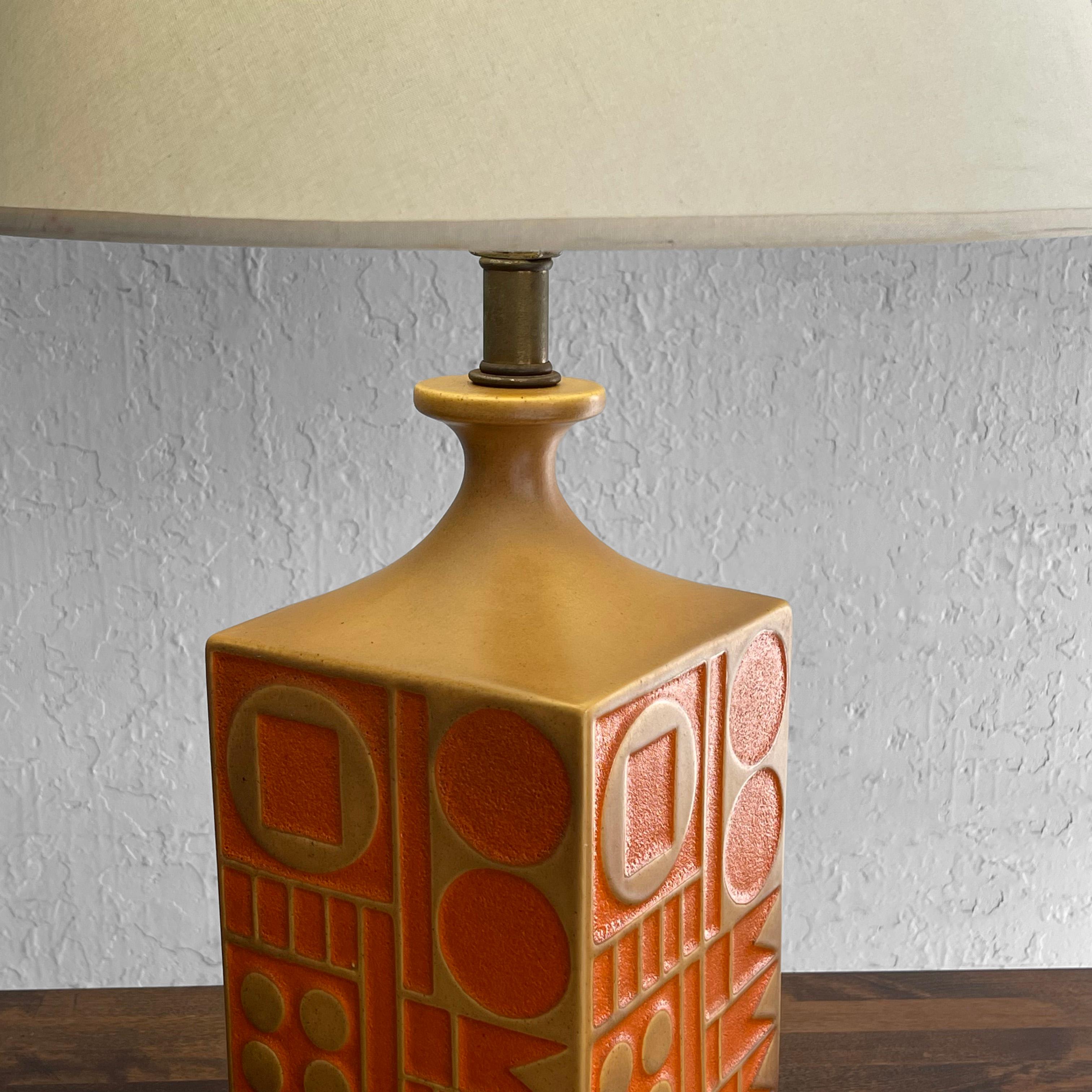 Mid-Century Modern Geometric Table Lamp by Westwood Studios For Sale 1