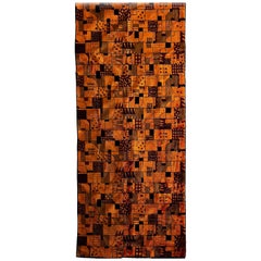 Mid-Century Modern Geometric Wall Hanging Tapestry, 1970