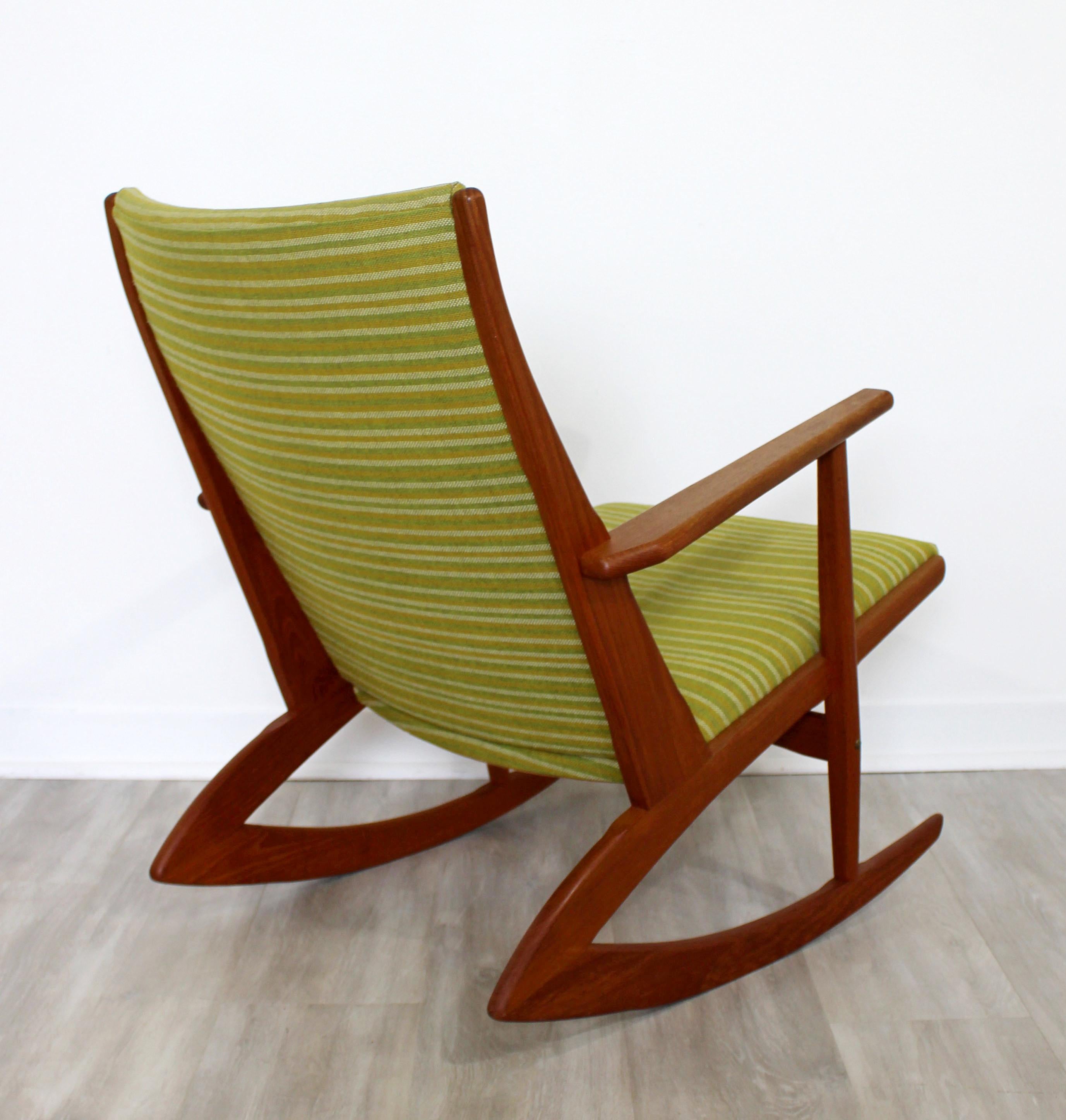 Mid-20th Century Mid-Century Modern Georg Jensen Angular Rocker Rocking Chair 1950s Scandinavian