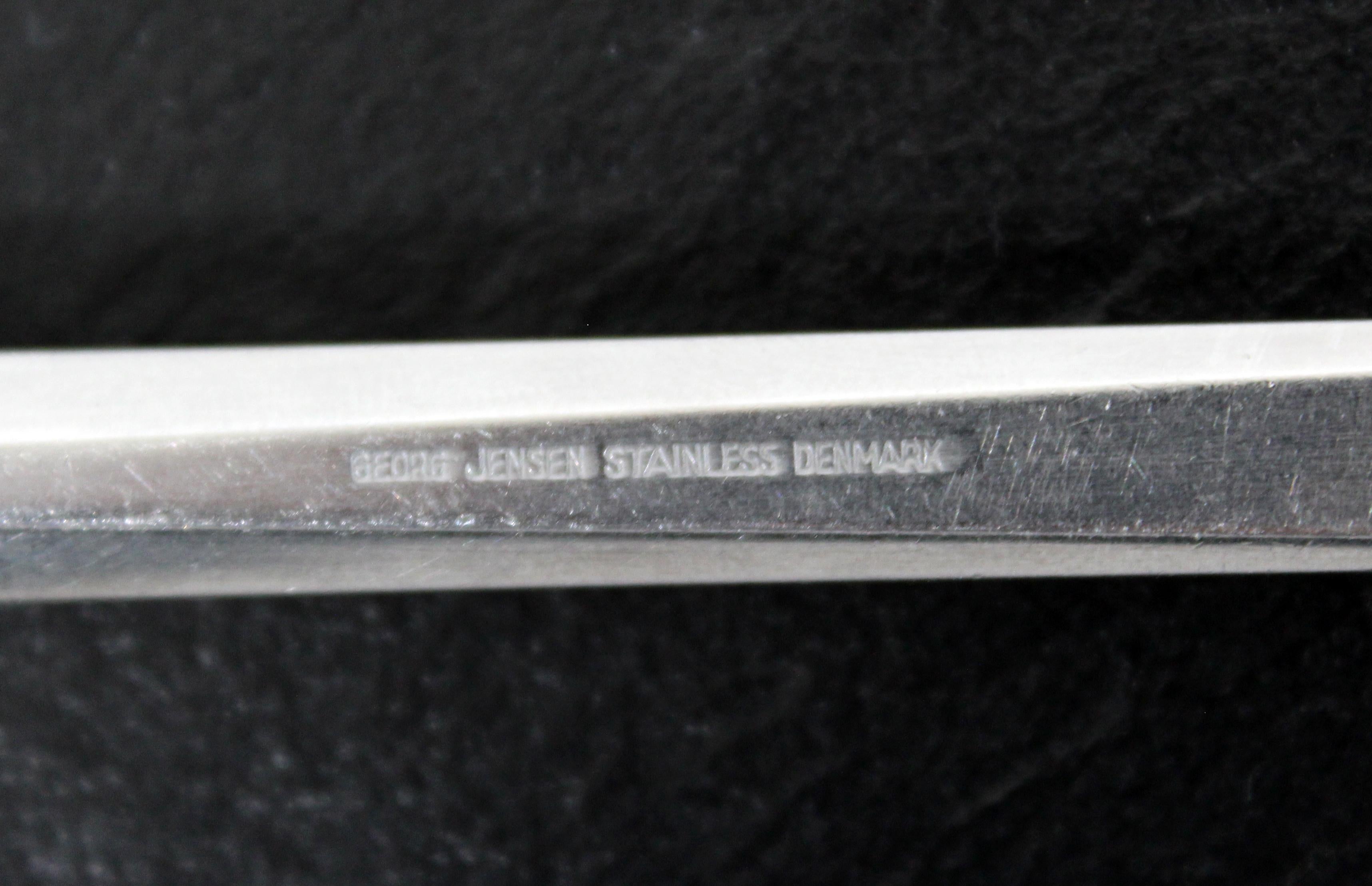 Mid-Century Modern Georg Jensen Prisma Besteckservice Edelstahl Dänemark im Zustand „Gut“ in Keego Harbor, MI
