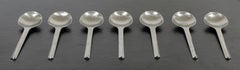 Mid-Century Modern Georg Jensen Prism Flatware Stainless Steel Soup Spoon Danish