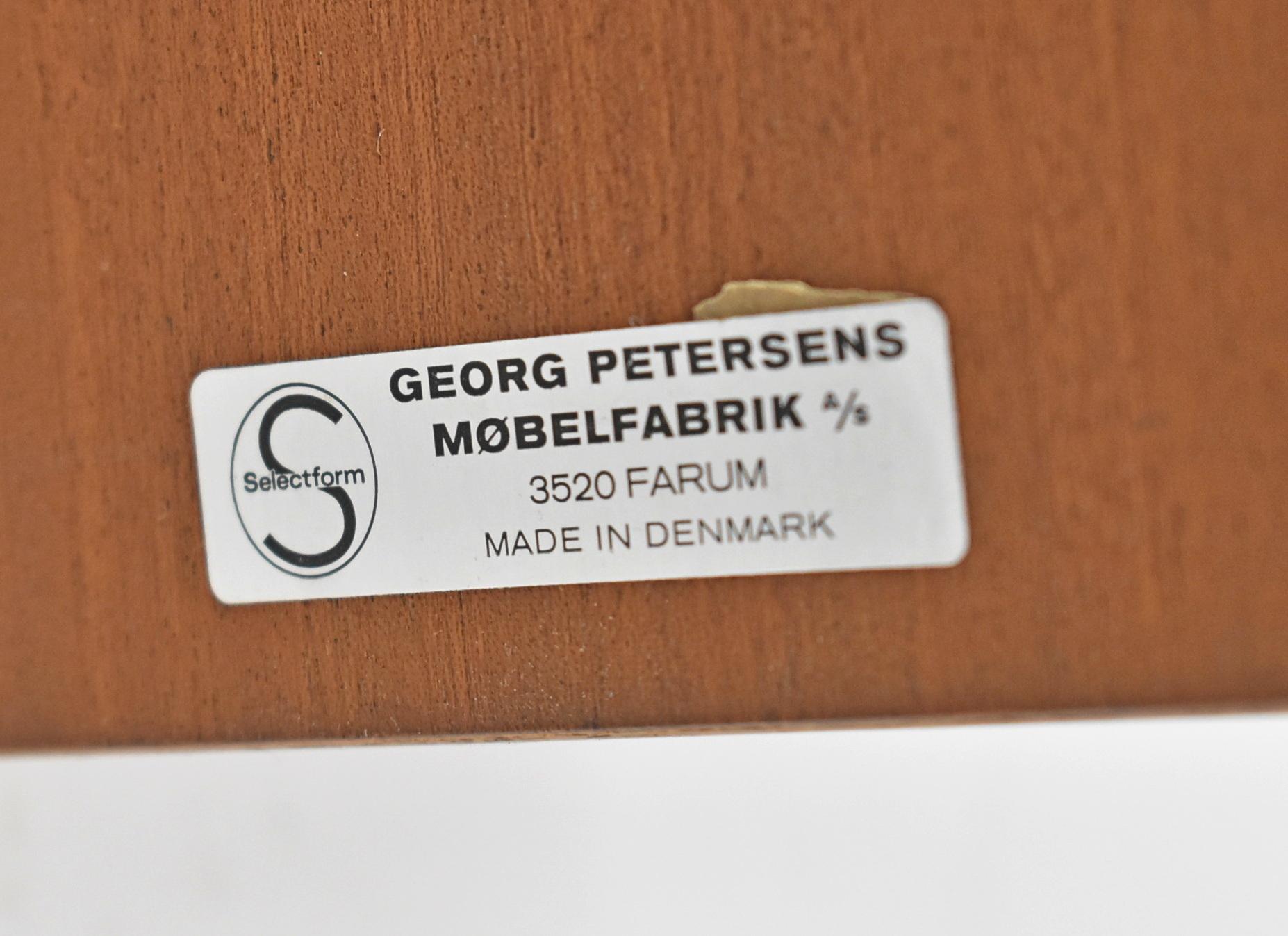 Organiseur de bureau danois moderne du milieu du siècle dernier de Georg Petersens pour Mobelfabrik Bon état - En vente à Toledo, OH