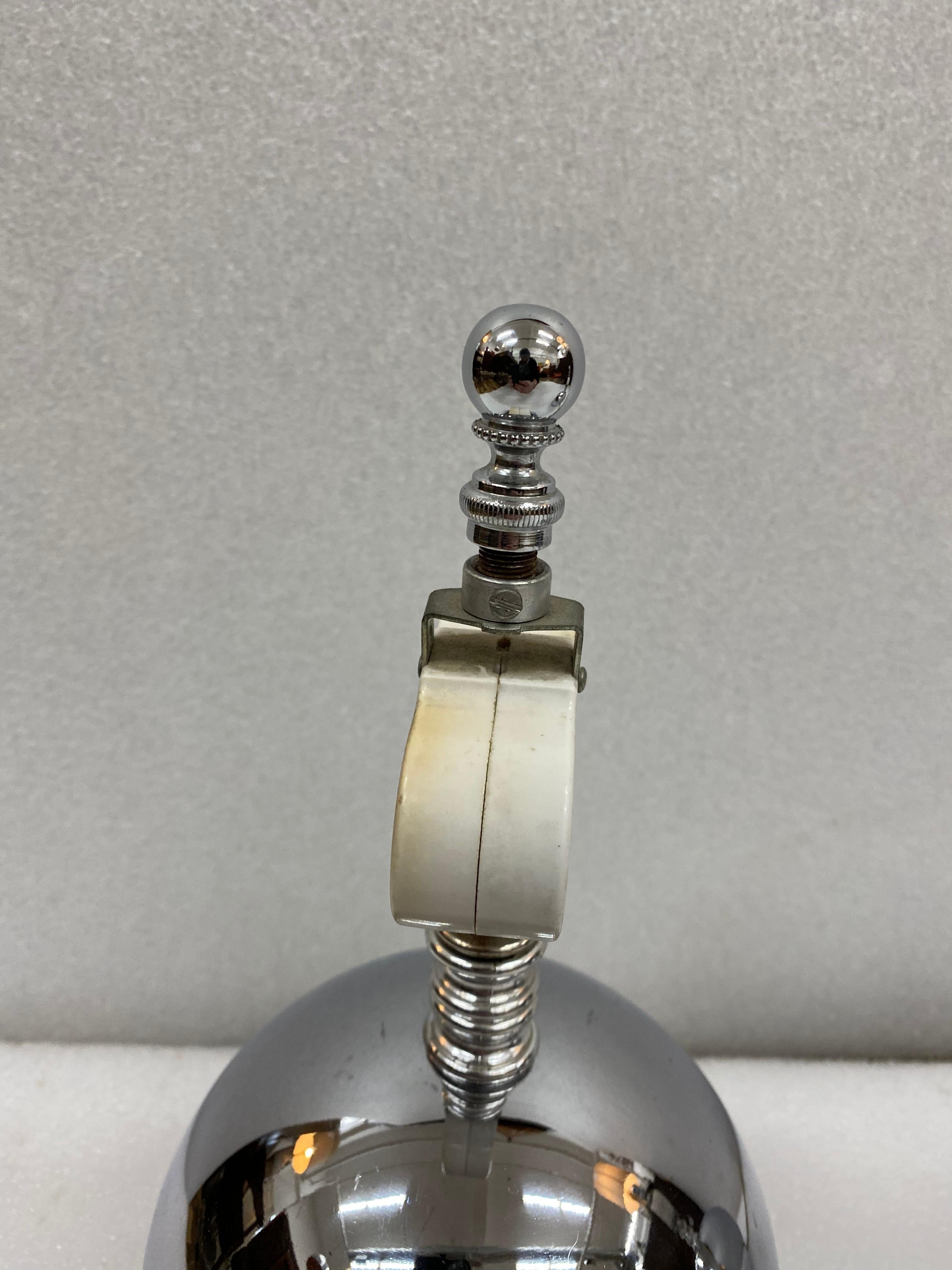 Chrome Mid-Century Modern George Kovacs Ball Table Lamps