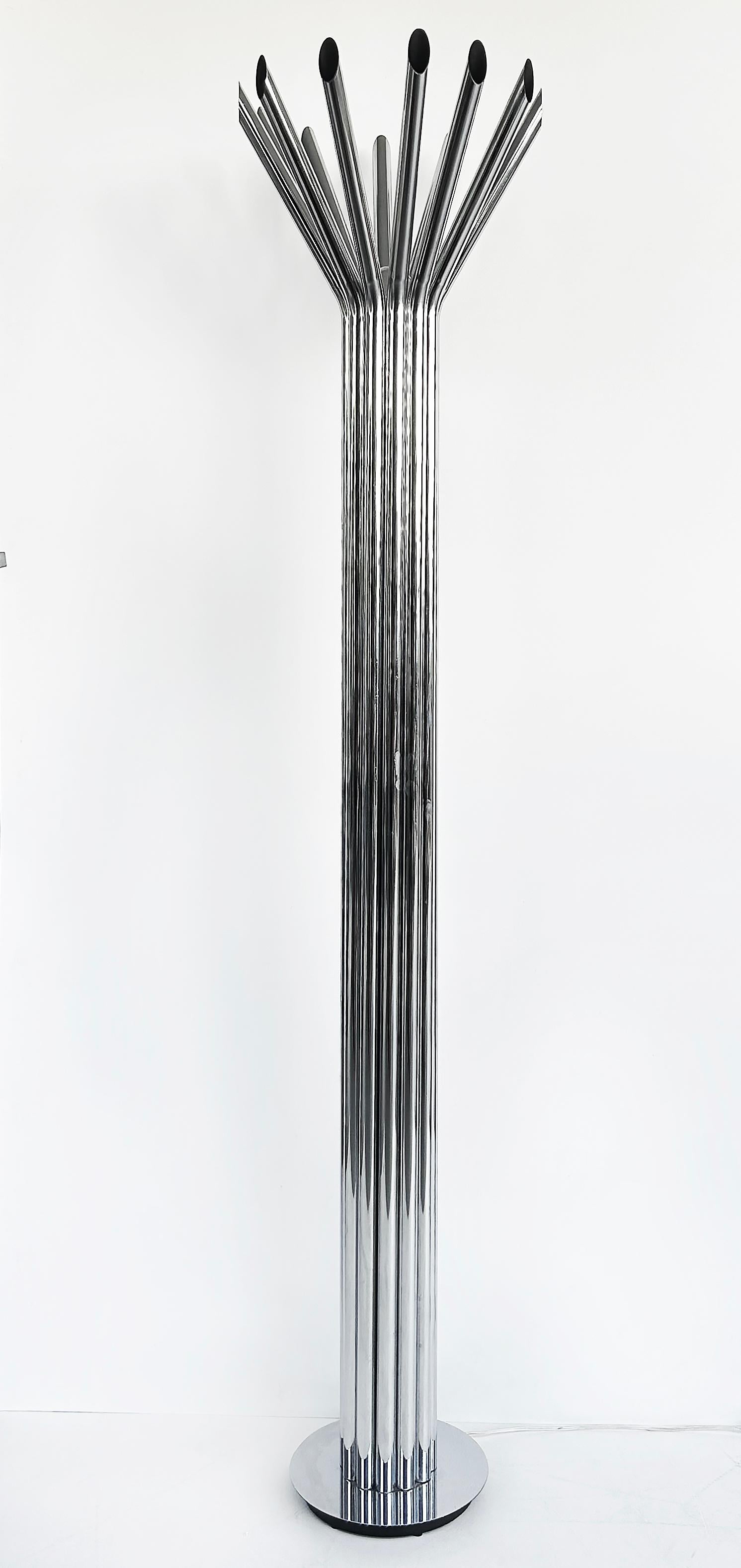 George Kovacs Chrom Stehlampe aus der Mitte des Jahrhunderts im Angebot 3