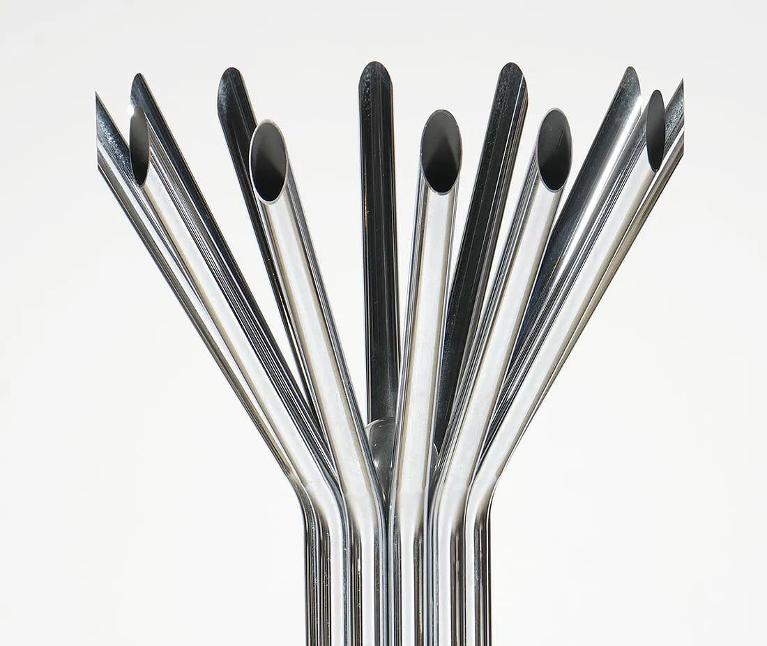 George Kovacs Chrom Stehlampe aus der Mitte des Jahrhunderts (Moderne der Mitte des Jahrhunderts) im Angebot