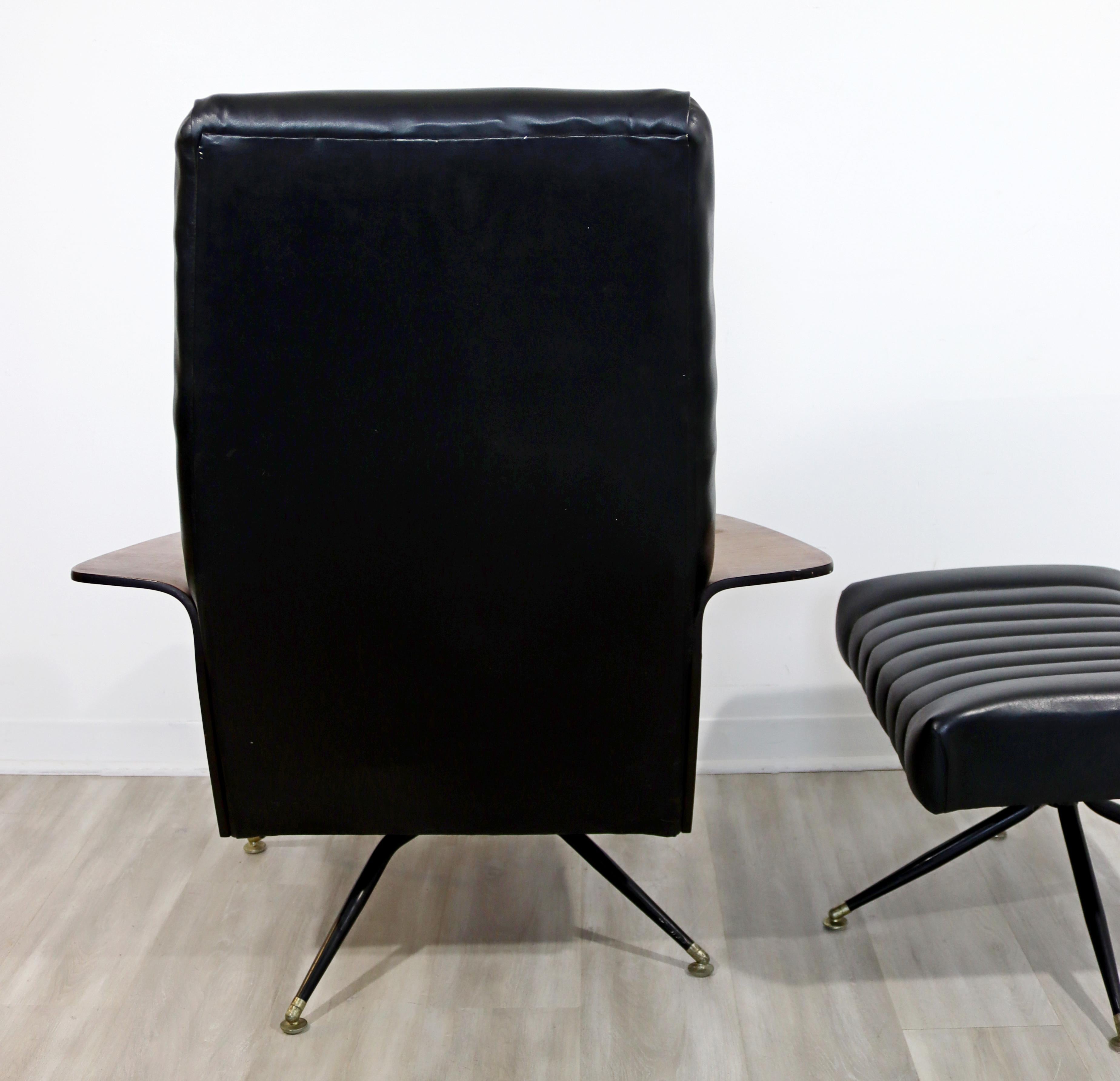 Mid-Century Modern George Mulhauser Mr. Lounge Chair & Ottoman Walnut, 1960s 1