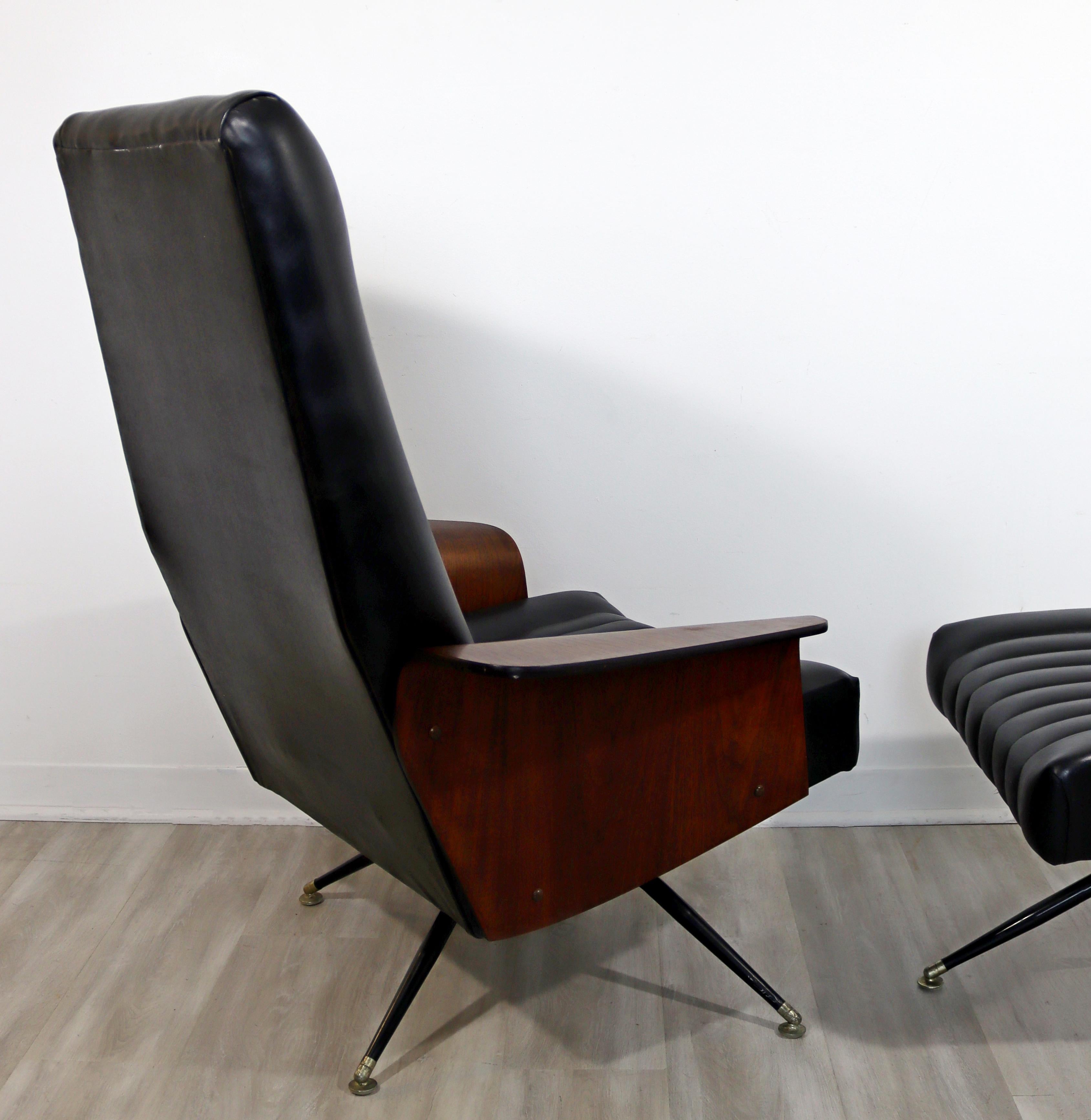 Mid-Century Modern George Mulhauser Mr. Lounge Chair & Ottoman Walnut, 1960s 2