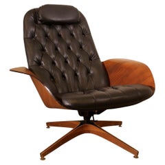 Mid-Century Modern George Mulhauser Plycraft Swivel Bentwood Chair