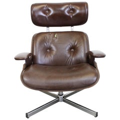 Mid-Century Modern George Mulhauser Plycraft Swivel Lounge Chair