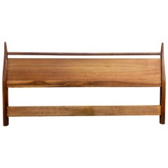 Mid-Century Modern Walnut King Headboard