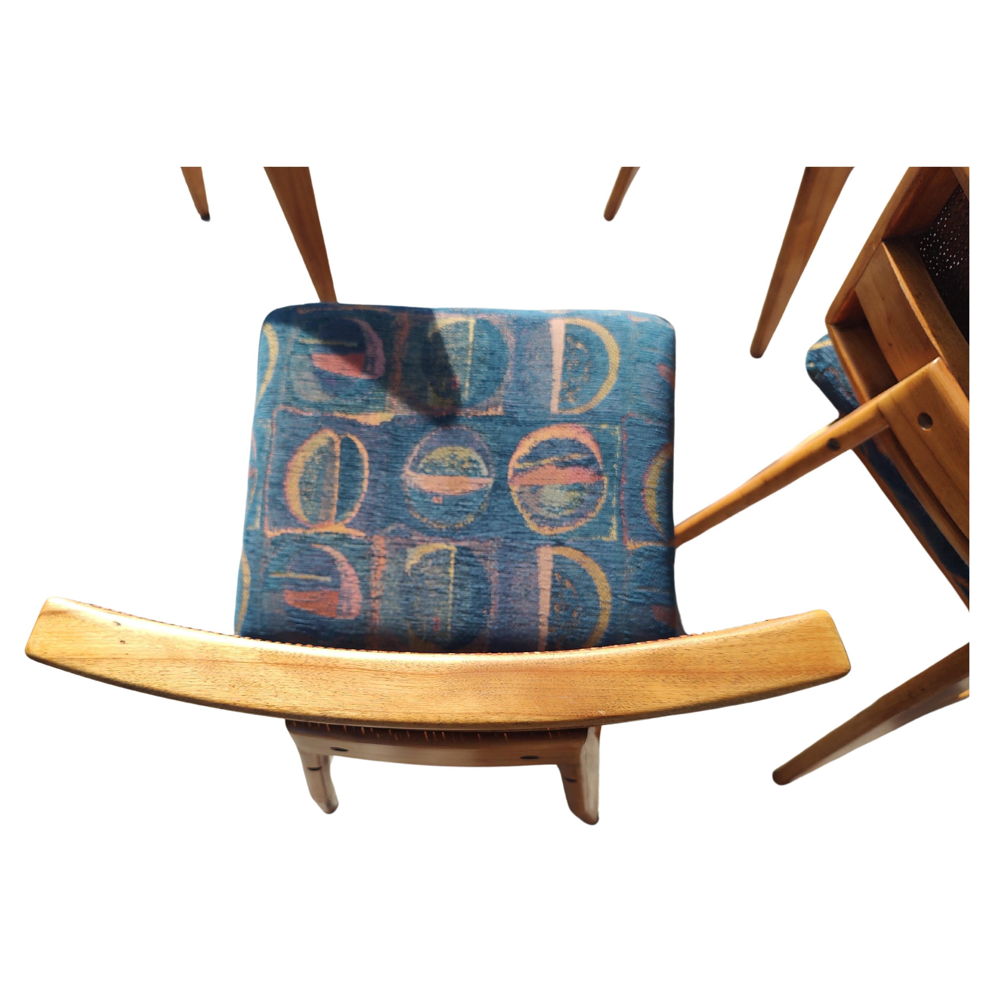 Chaises de salle à manger modernes du milieu du siècle dernier George Nelson pour Herman Miller en hêtre n° 4669 Bon état - En vente à Port Jervis, NY