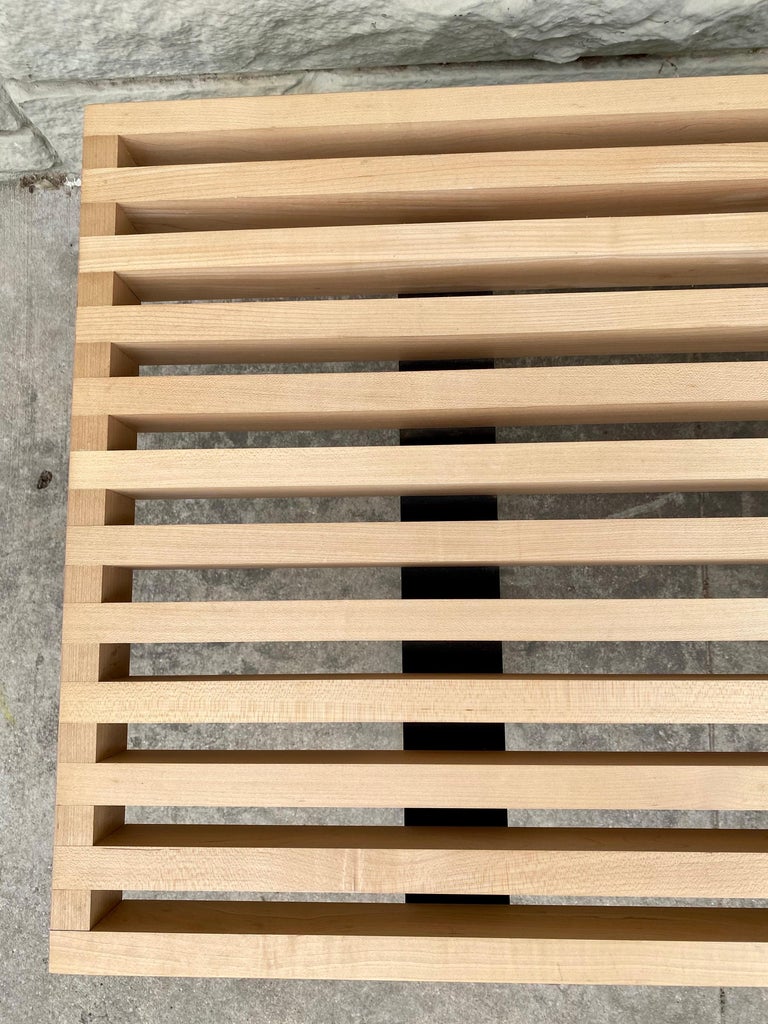 Mid-Century Modern George Nelson for Herman Miller Slat Bench In Good Condition In San Antonio, TX