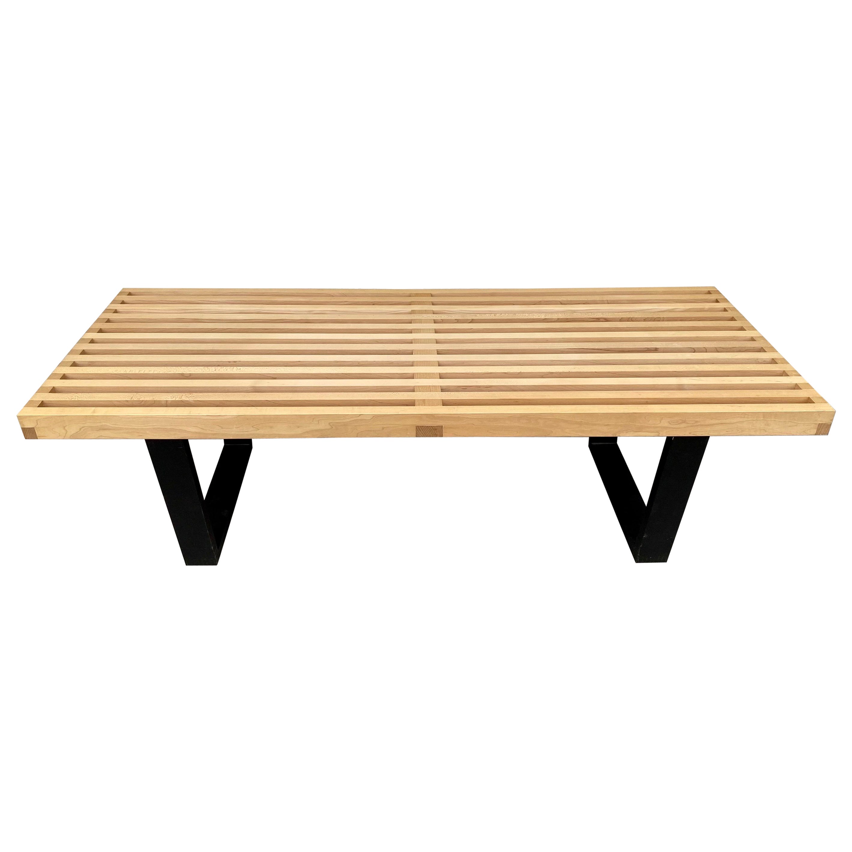 Mid-Century Modern George Nelson for Herman Miller Slat Bench