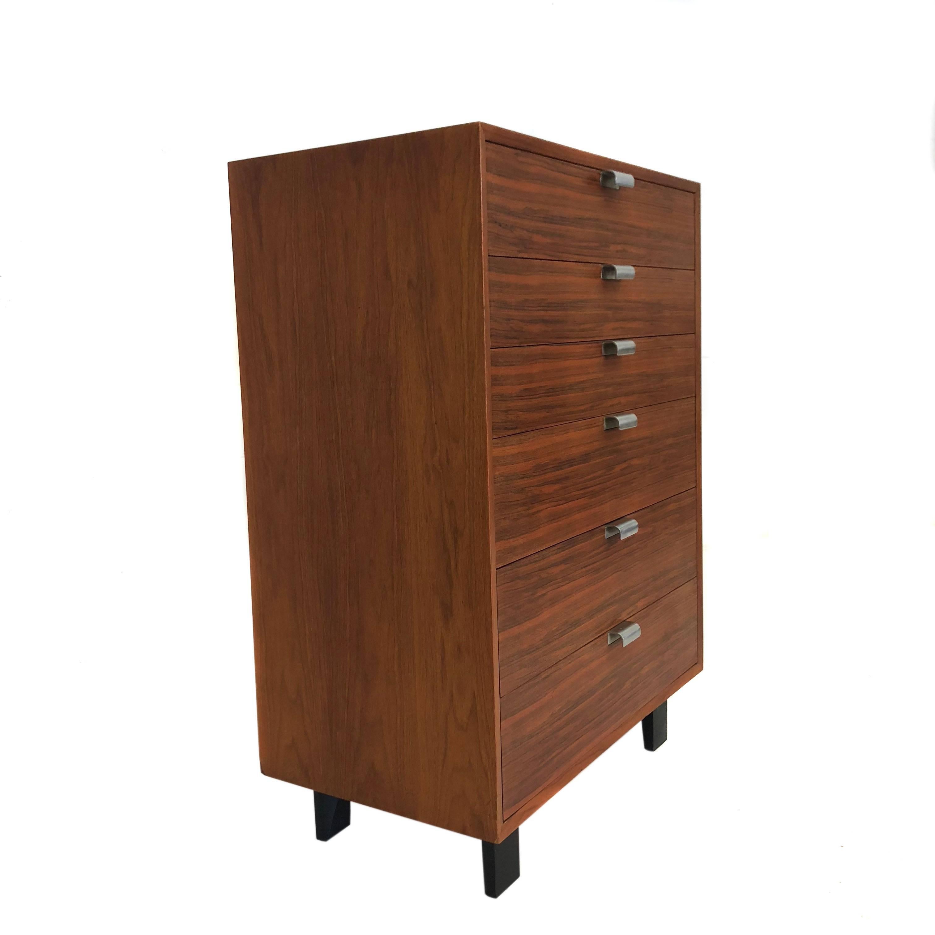 Mid-Century Modern George Nelson for Herman Miller Tallboy Six-Drawer Dresser In Good Condition In New Hyde Park, NY